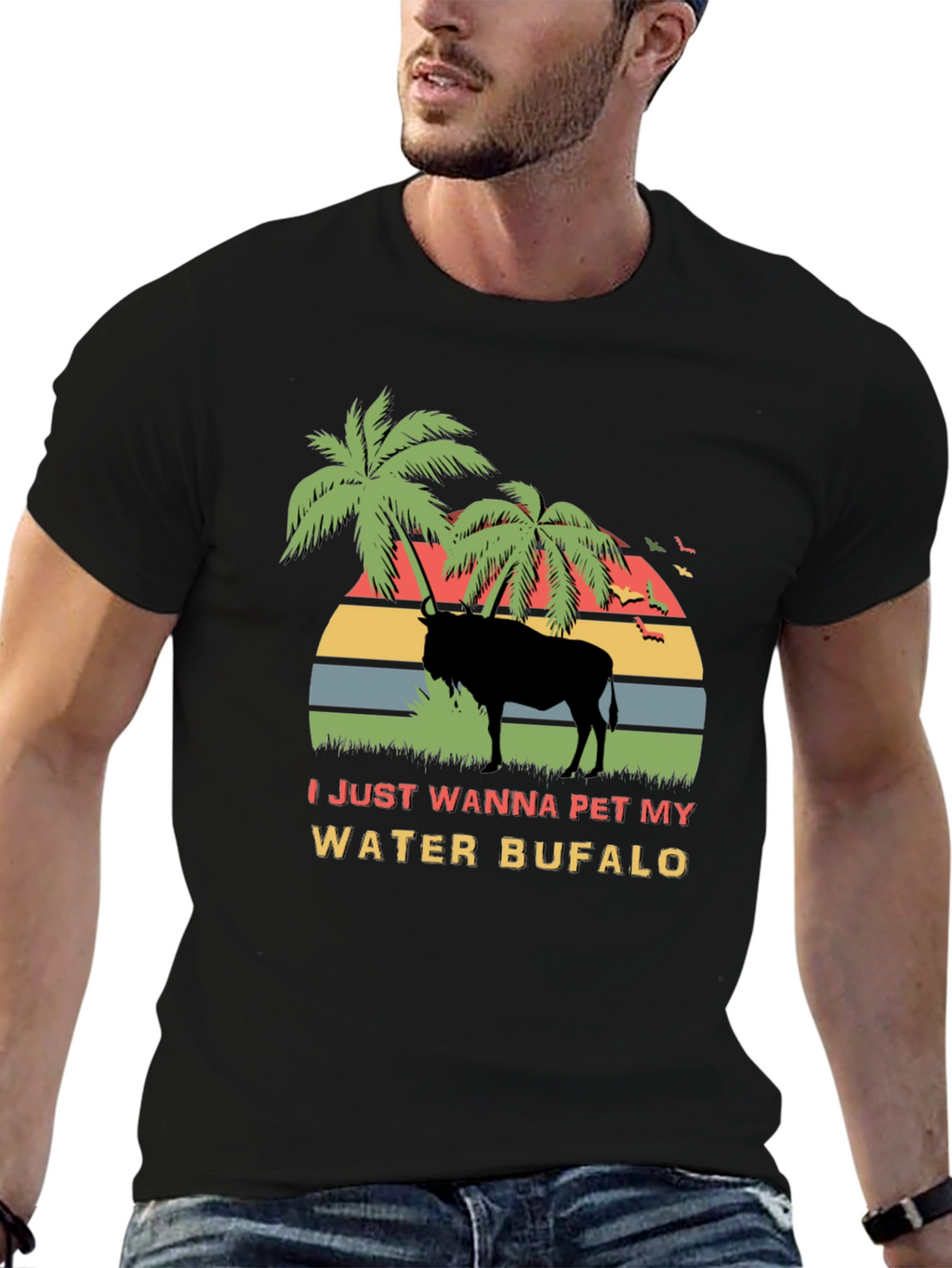 Water Buffalo Pet Graphic T-Shirt