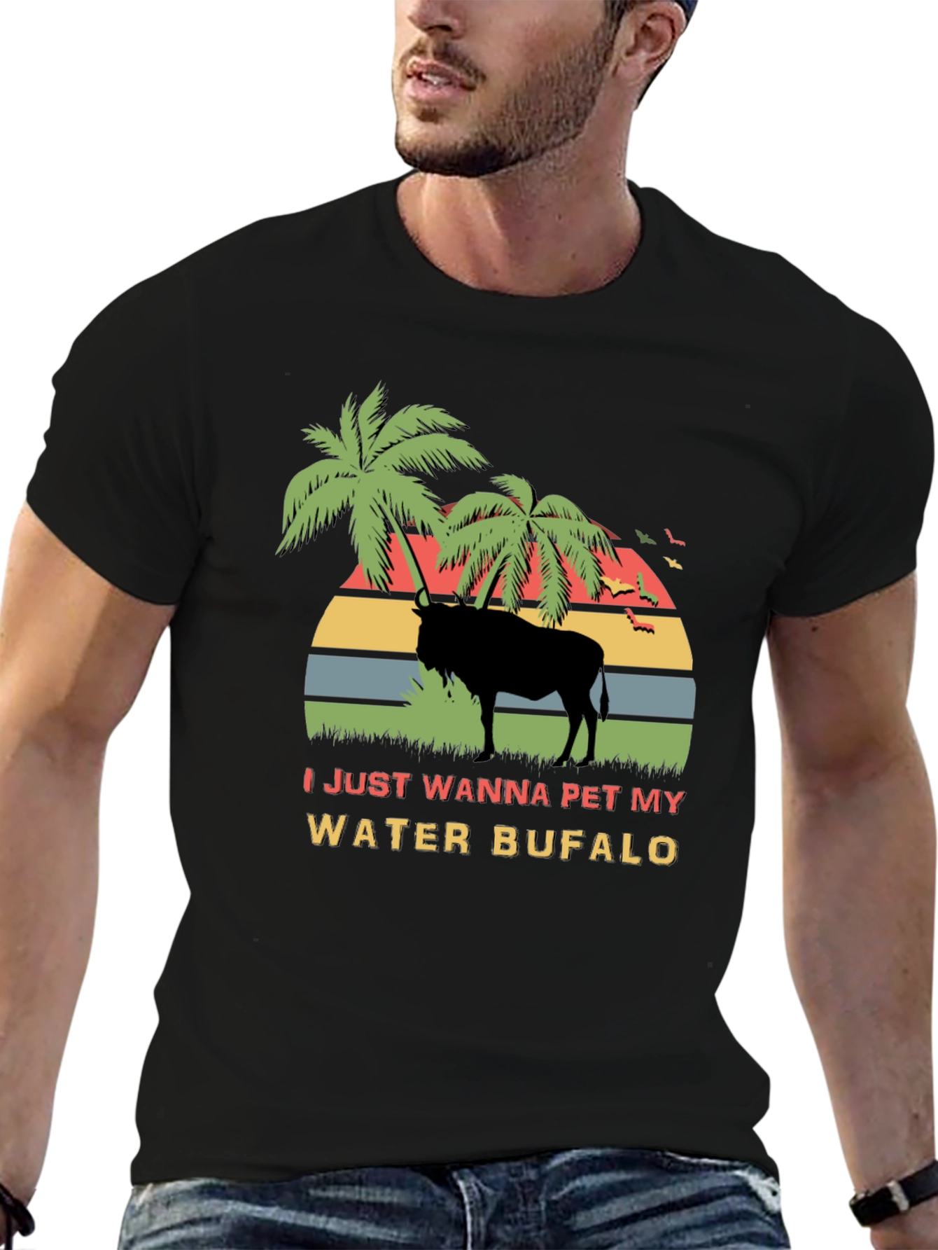 Water Buffalo Pet Graphic T-Shirt