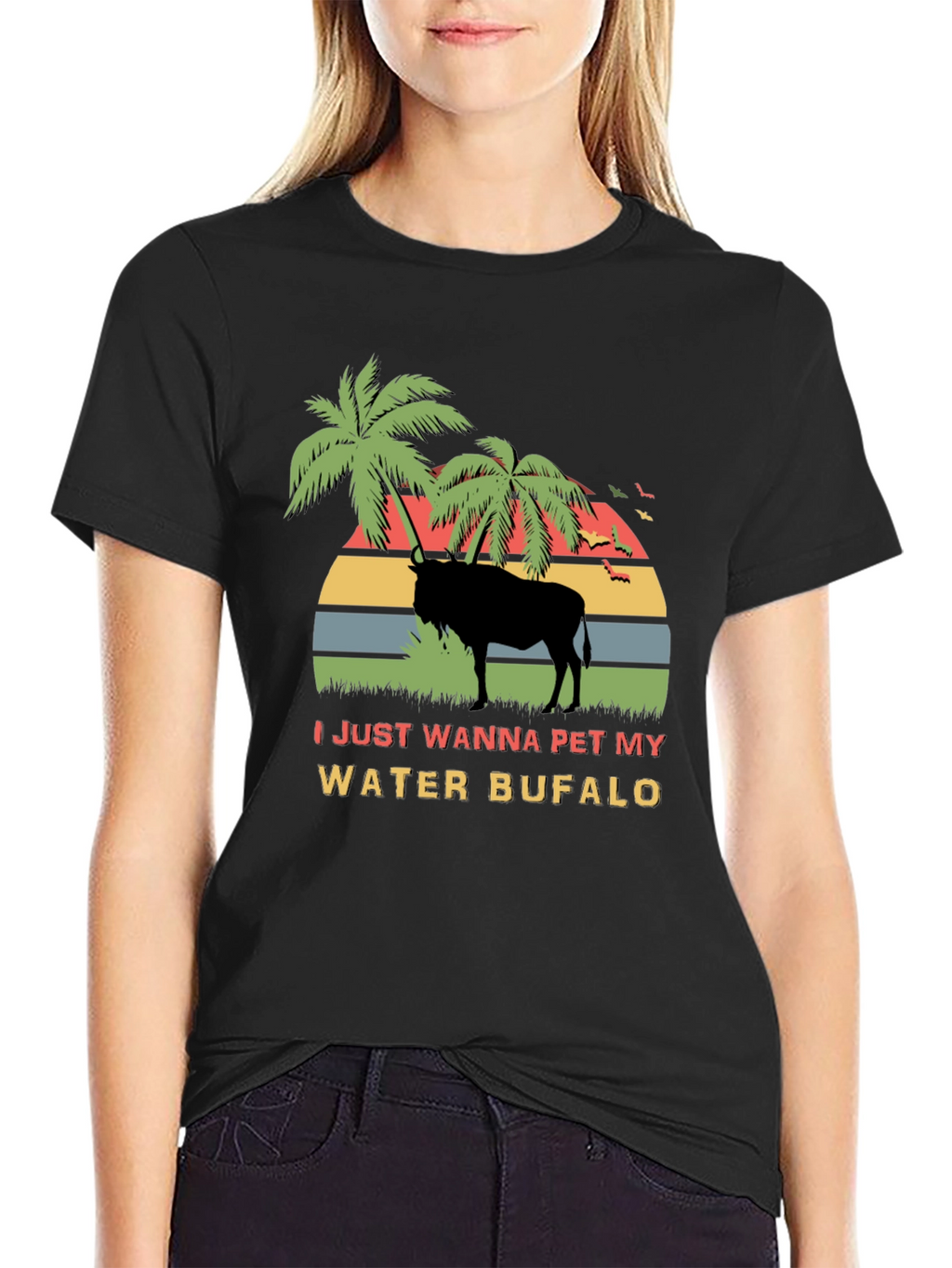 Water Buffalo Pet Graphic T-Shirt