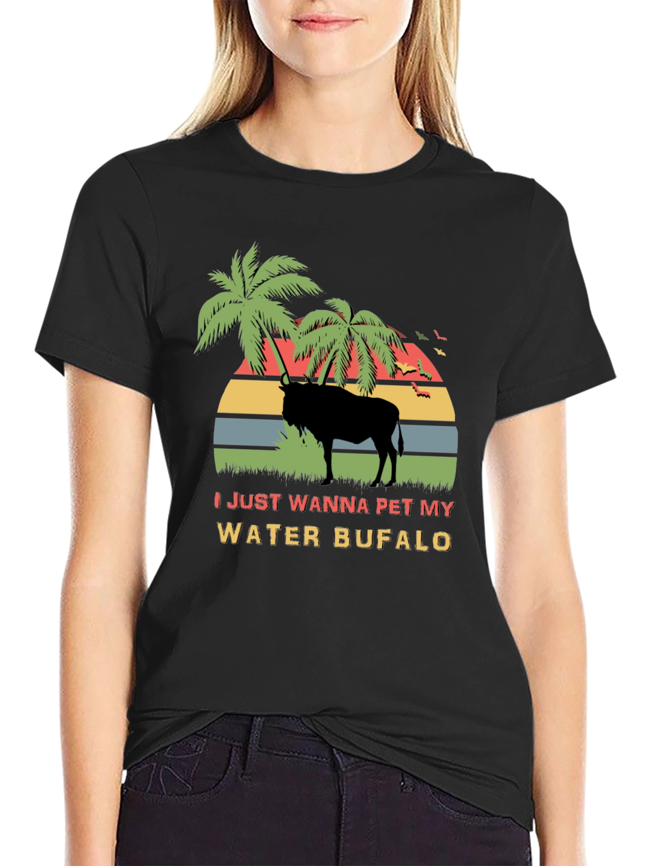 Water Buffalo Pet Graphic T-Shirt
