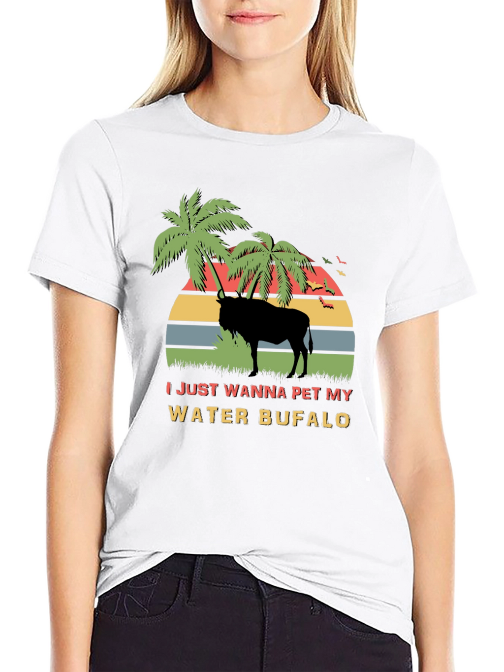 Water Buffalo Pet Graphic T-Shirt
