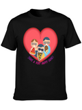 Family Love Graphic T-Shirt - Cute Foodie Design