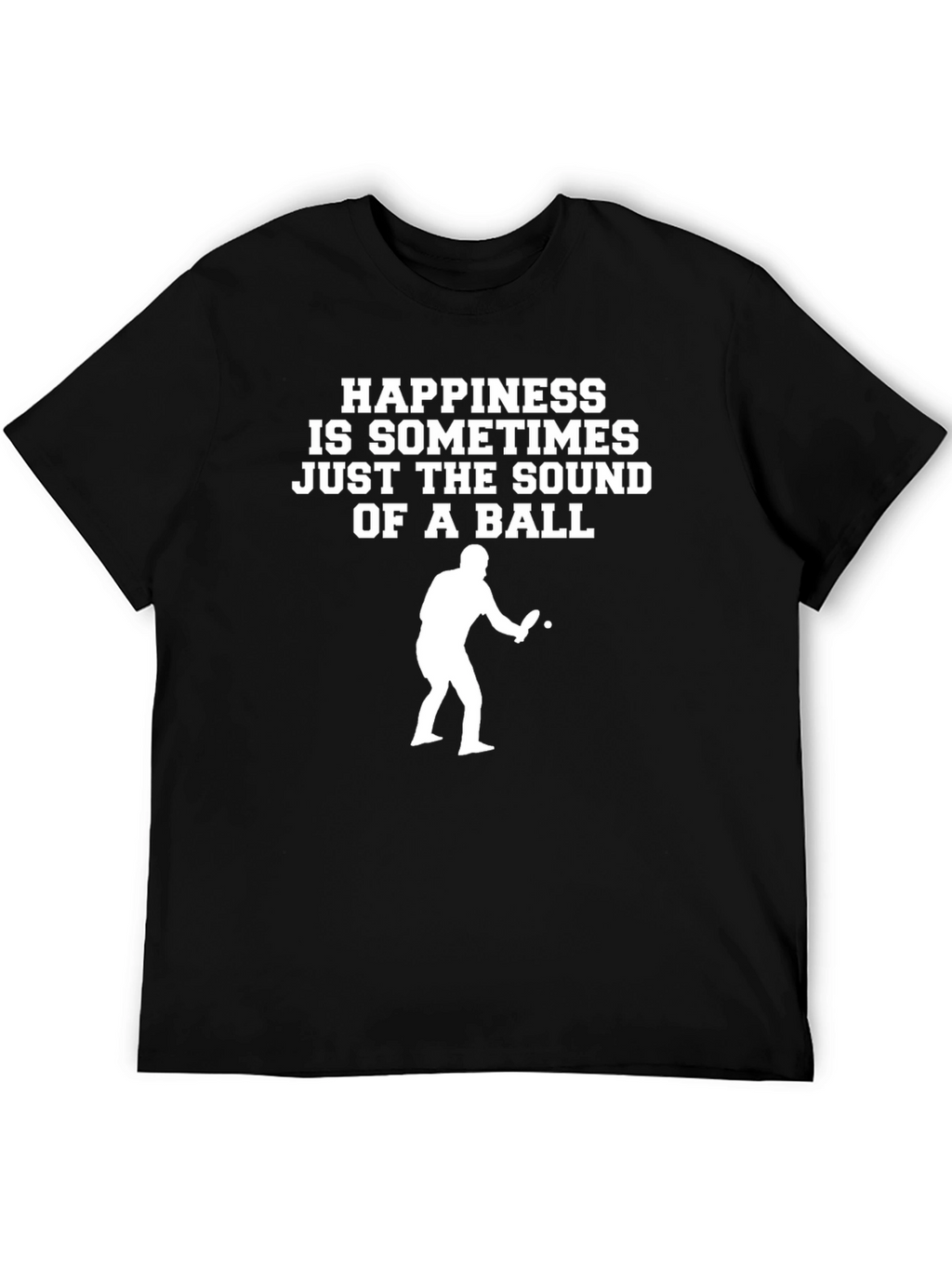 Ping Pong Happiness Graphic Tee - Black