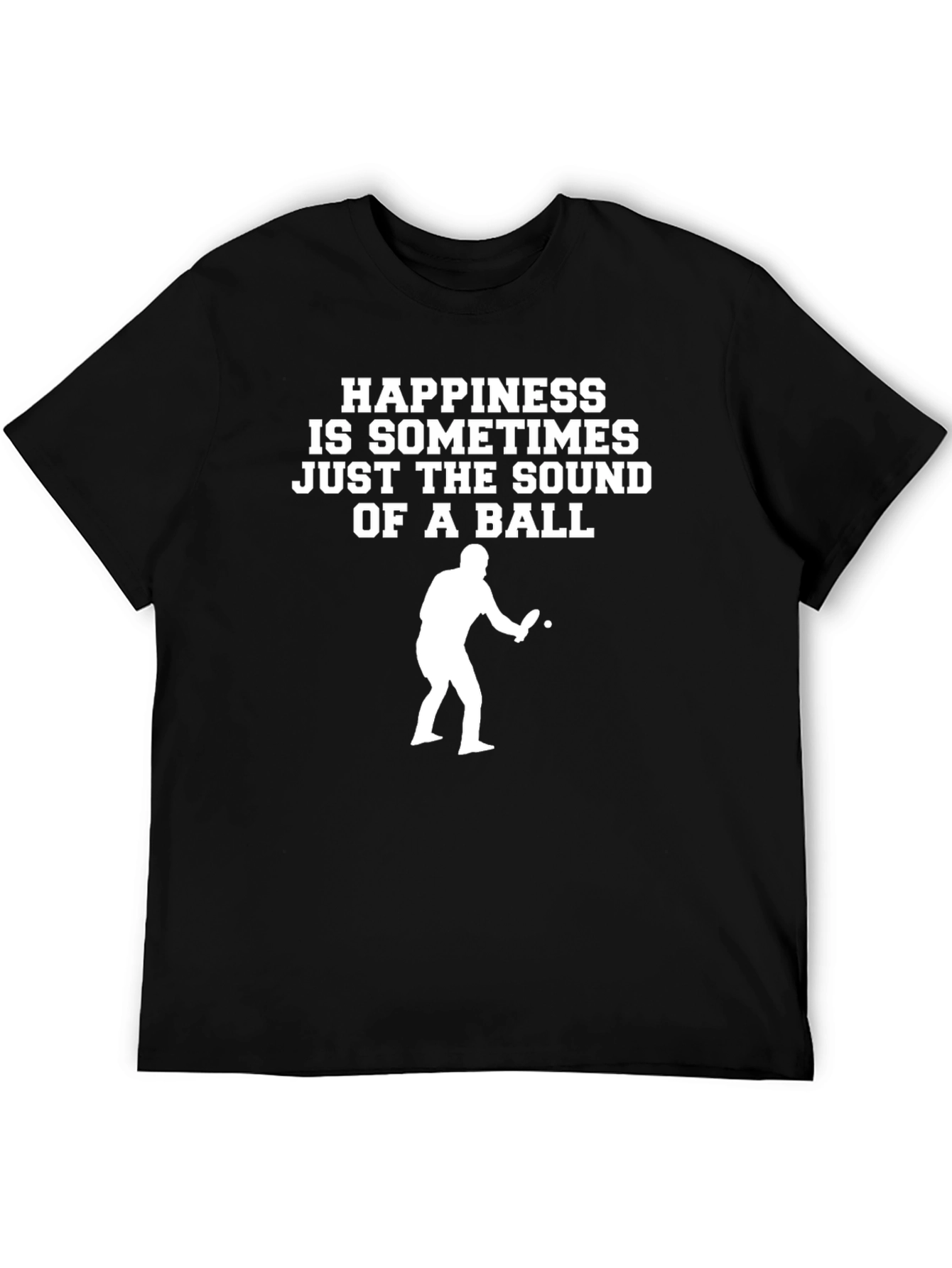 Ping Pong Happiness Graphic Tee - Black