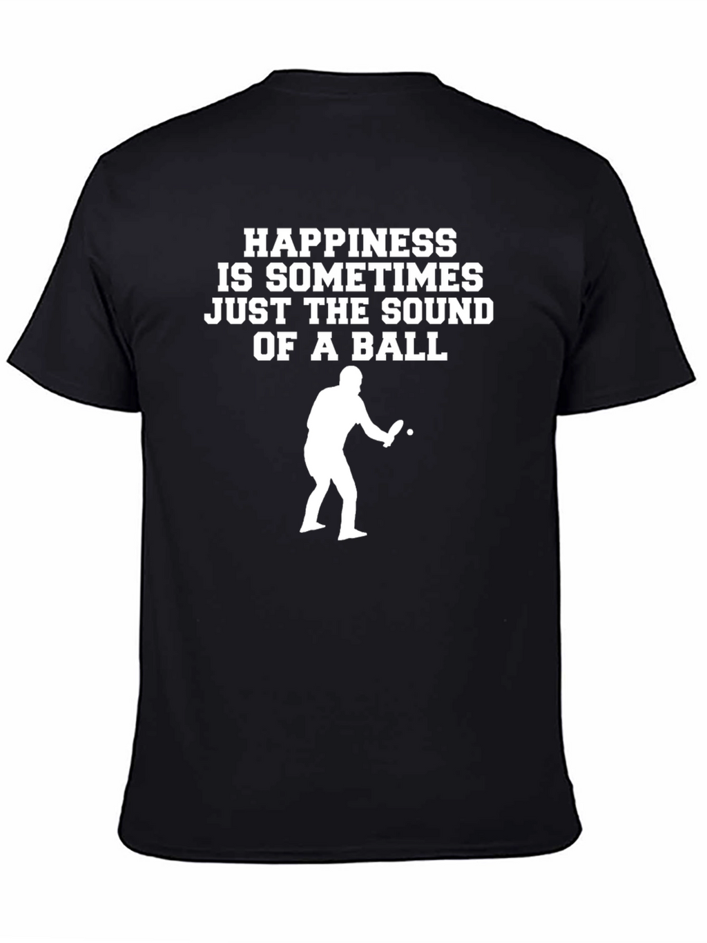 Ping Pong Happiness Graphic Tee - Black