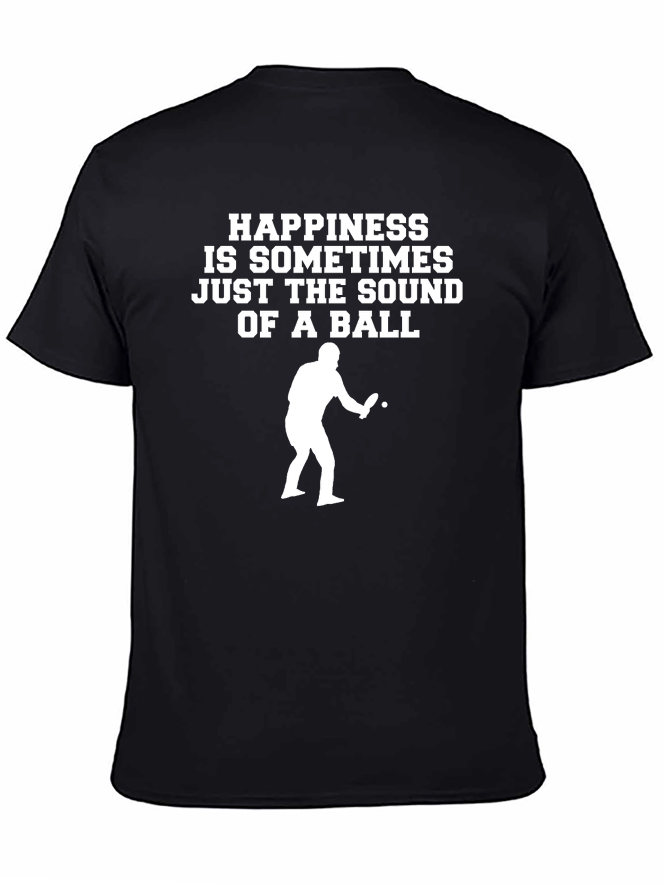 Ping Pong Happiness Graphic Tee - Black