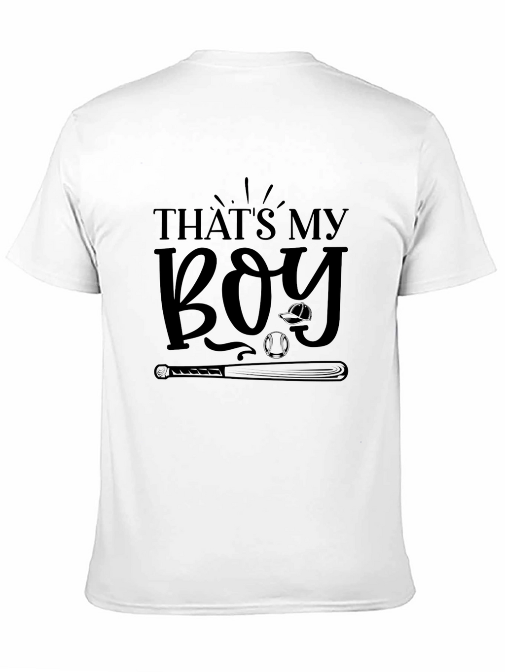 Thats My Boy Baseball Graphic Tee - Black