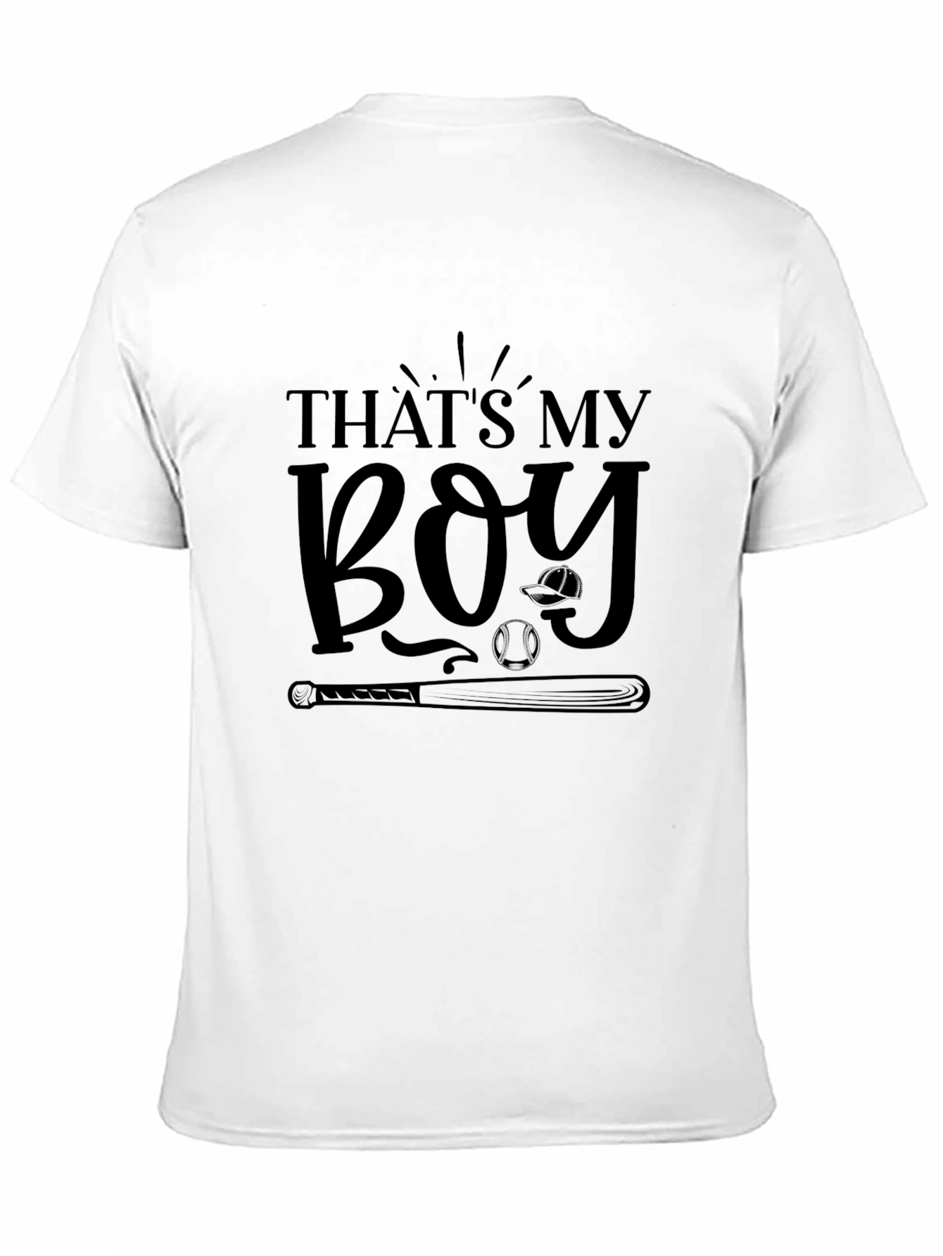 Thats My Boy Baseball Graphic Tee - Black
