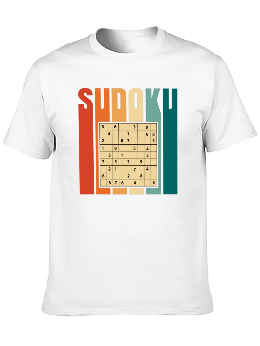 Sudoku Puzzle Graphic T-Shirt - Brain Teaser Tee