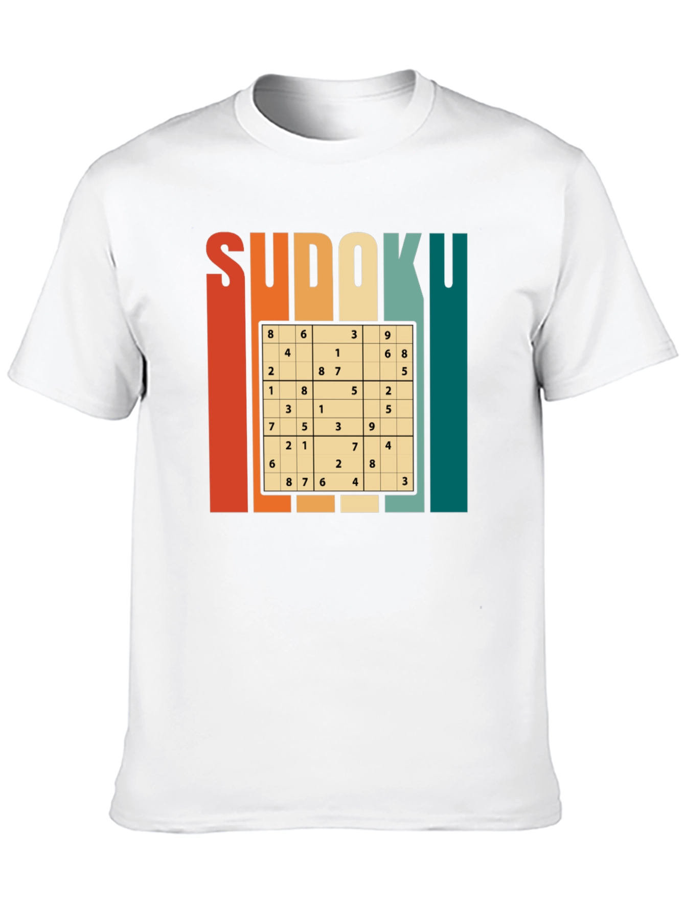 Sudoku Puzzle Graphic T-Shirt - Brain Teaser Tee