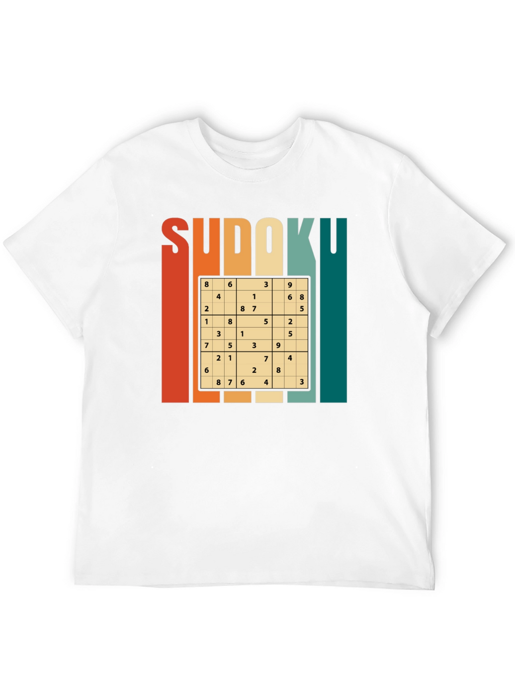 Sudoku Puzzle Graphic T-Shirt - Brain Teaser Tee