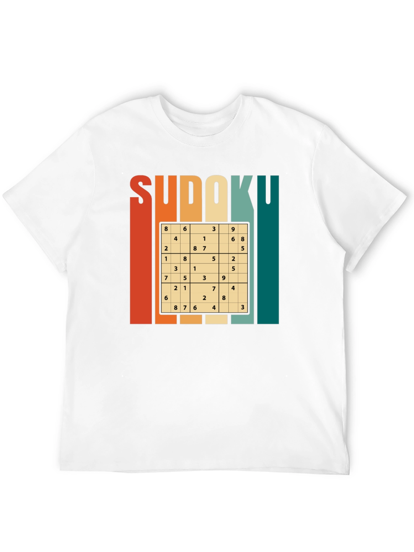 Sudoku Puzzle Graphic T-Shirt - Brain Teaser Tee