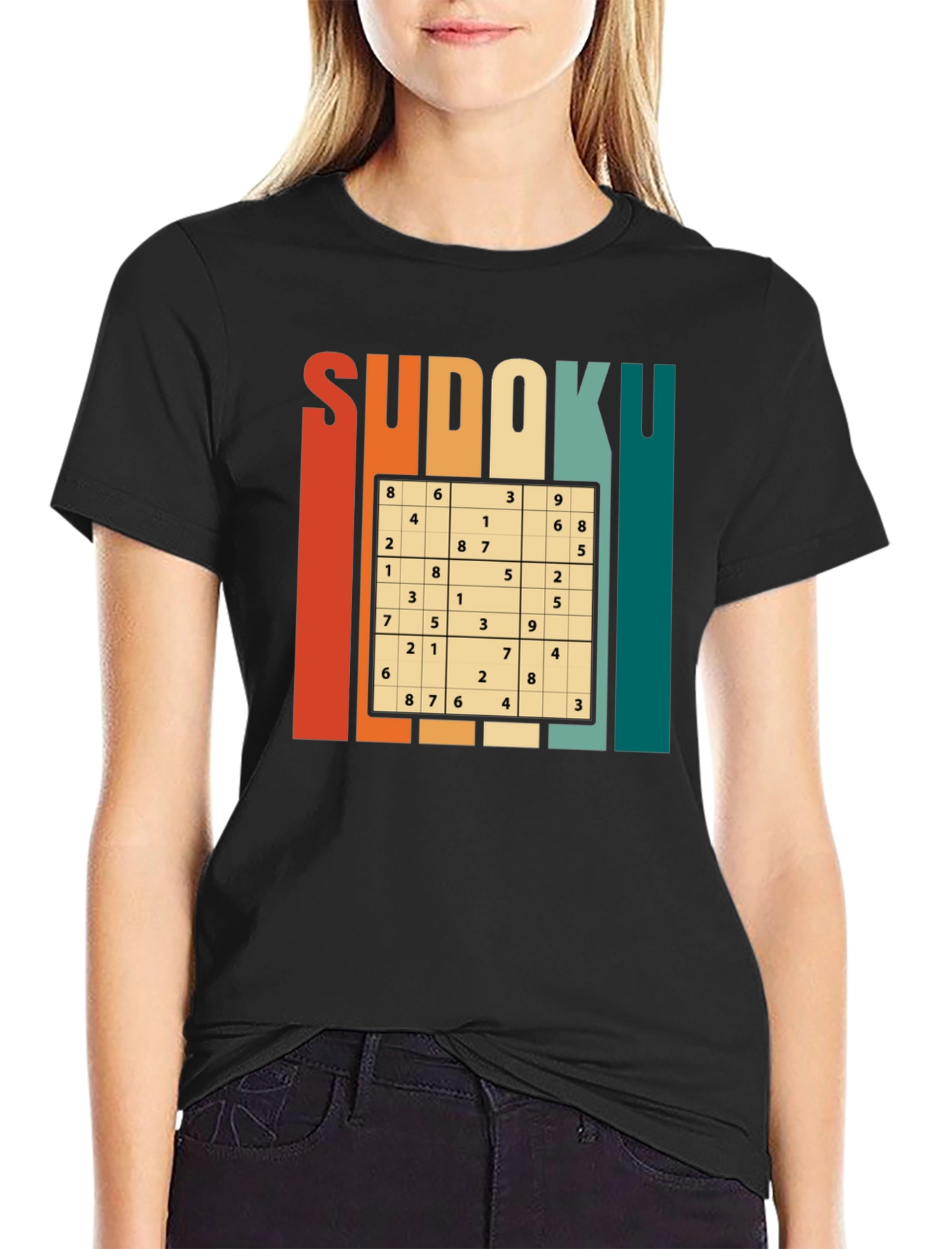Sudoku Puzzle Graphic T-Shirt - Brain Teaser Tee
