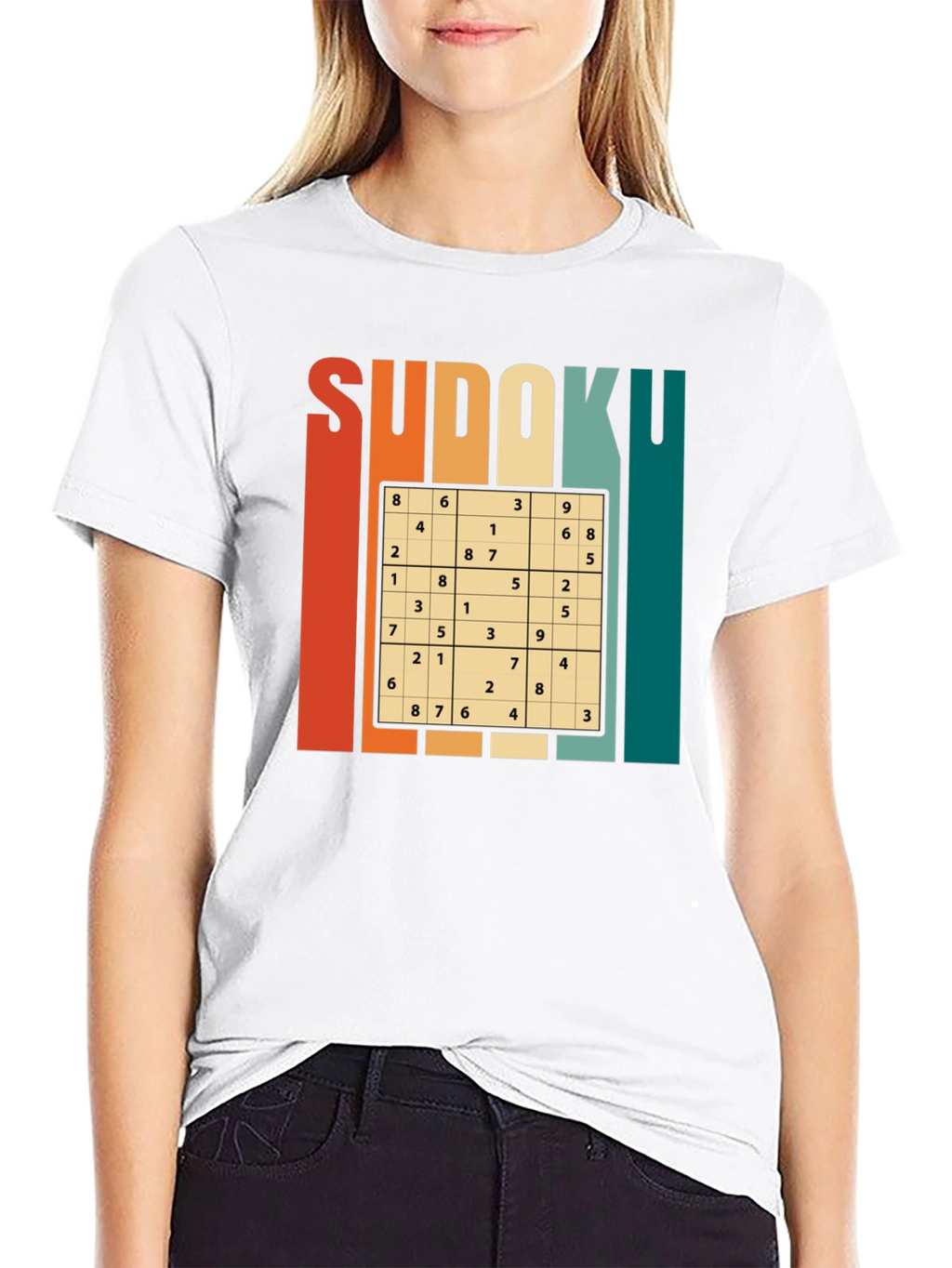 Sudoku Puzzle Graphic T-Shirt - Brain Teaser Tee