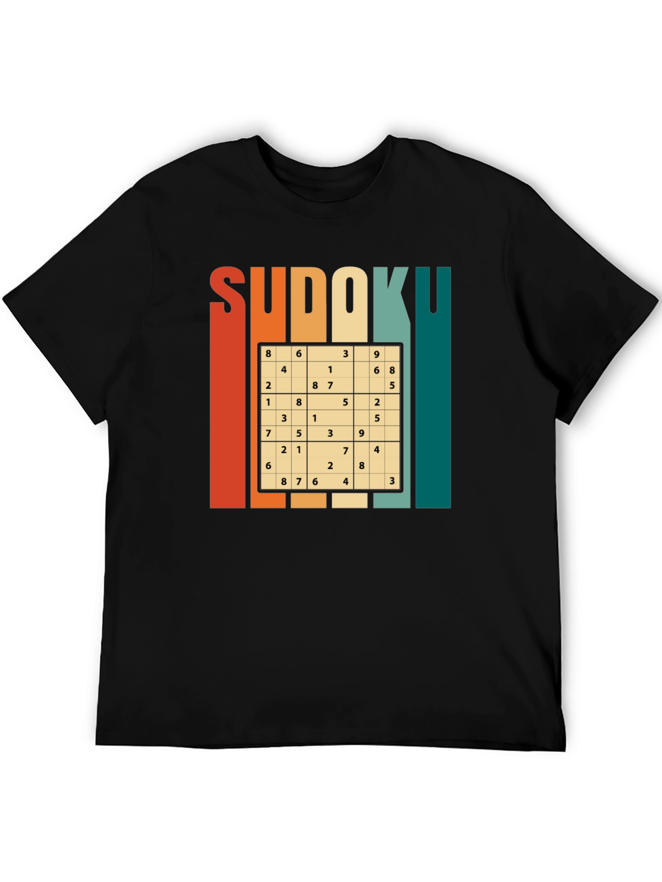 Sudoku Puzzle Graphic T-Shirt - Brain Teaser Tee