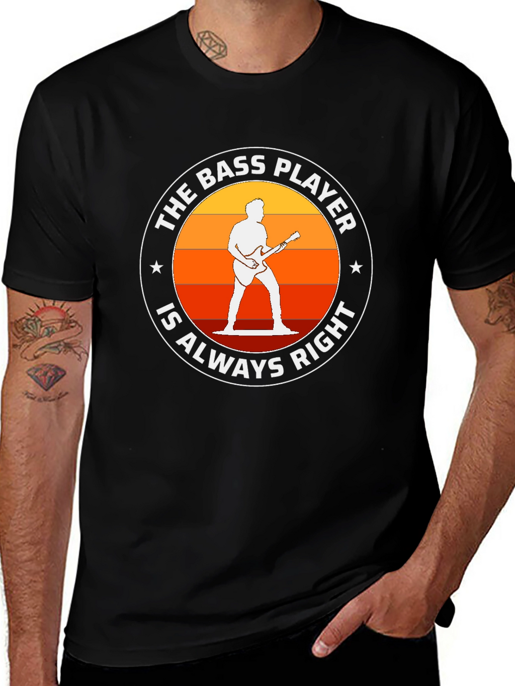 Bass Player Always Right T-Shirt - Music Lover Tee