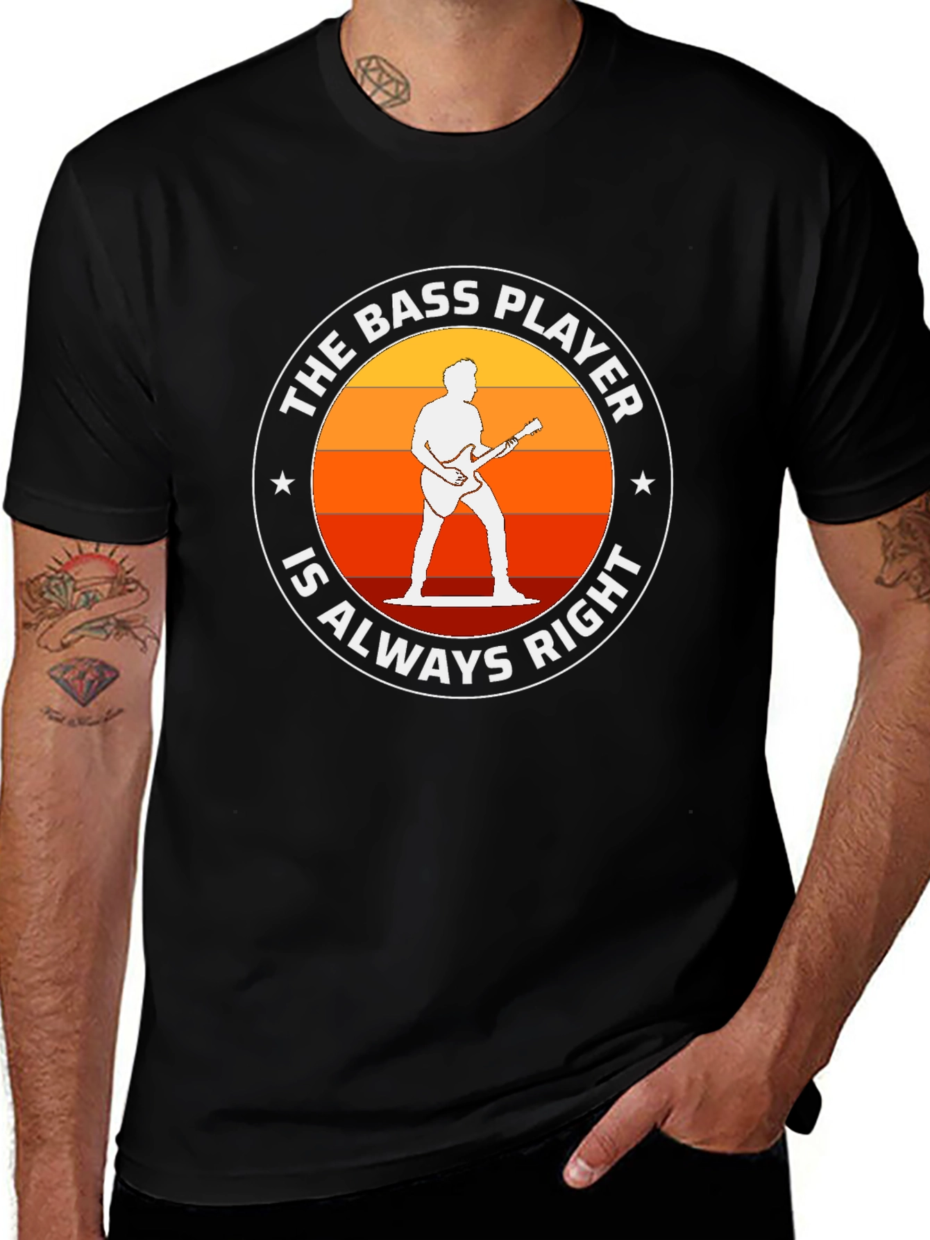 Bass Player Always Right T-Shirt - Music Lover Tee
