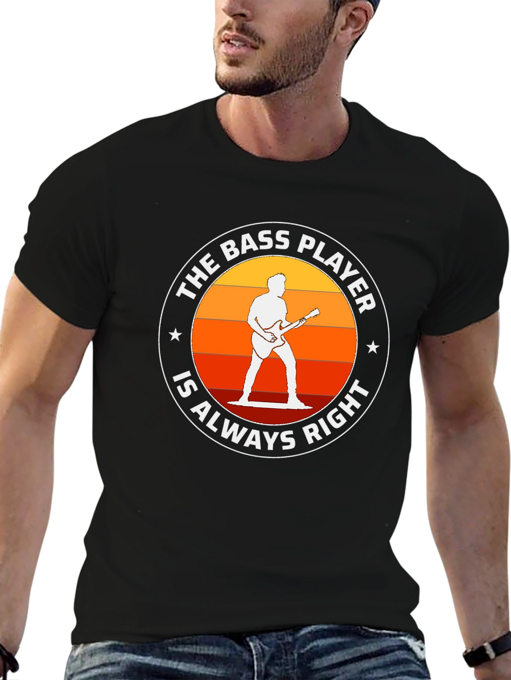Bass Player Always Right T-Shirt - Music Lover Tee