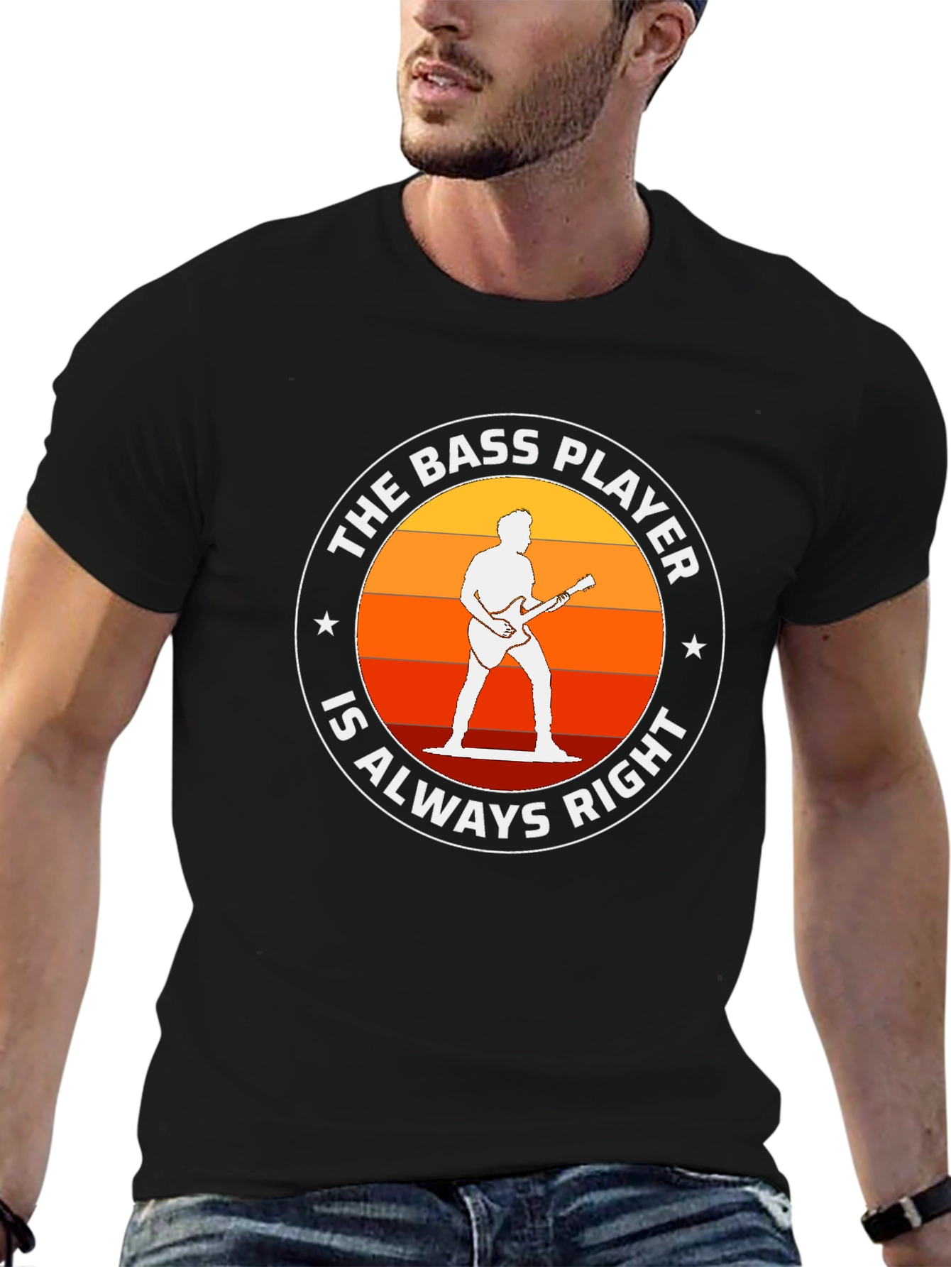 Bass Player Always Right T-Shirt - Music Lover Tee