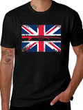 Union Jack Fishing T-Shirt - Distressed British Flag Tee