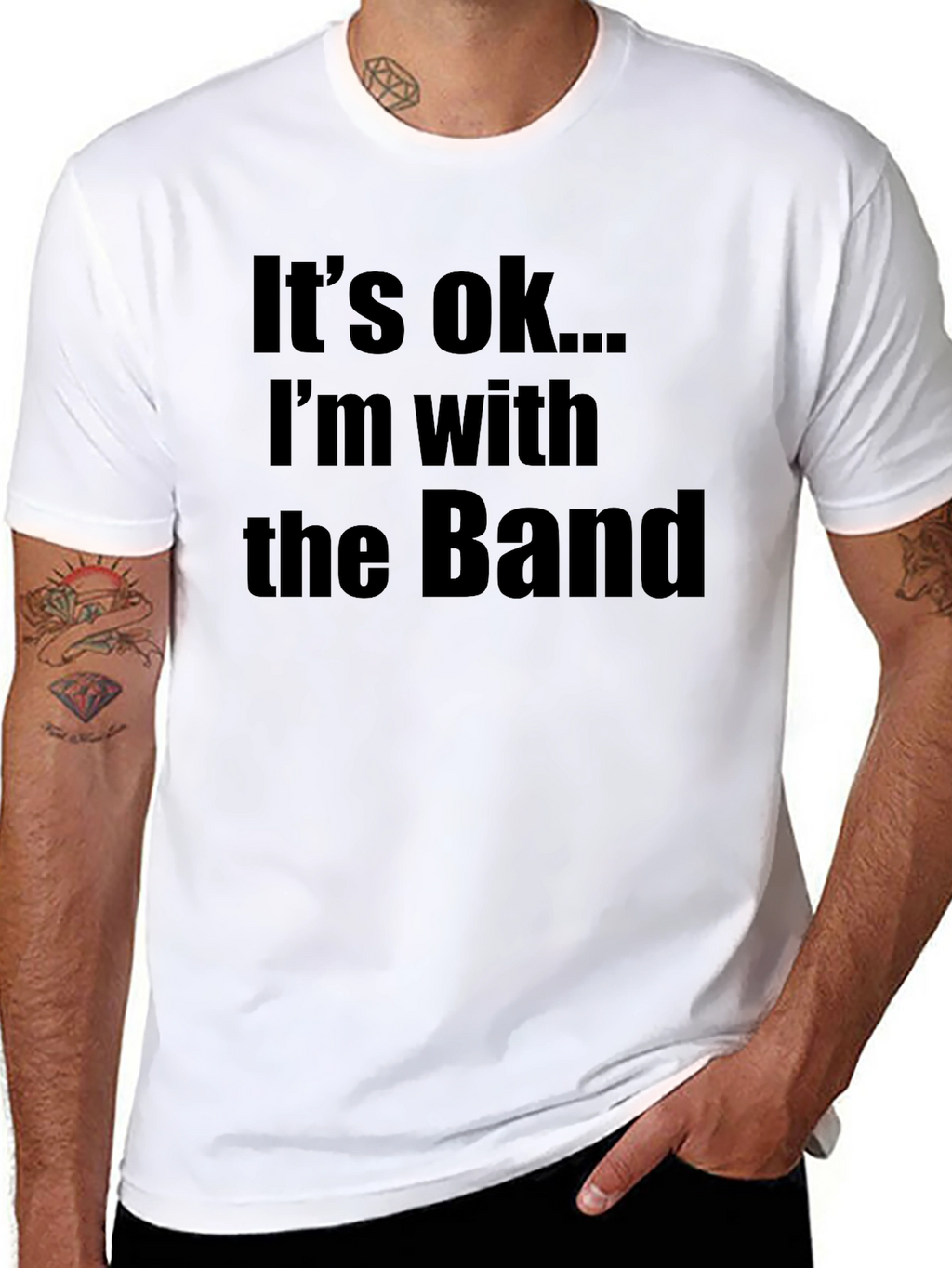 Its OK Im With The Band Graphic Tee