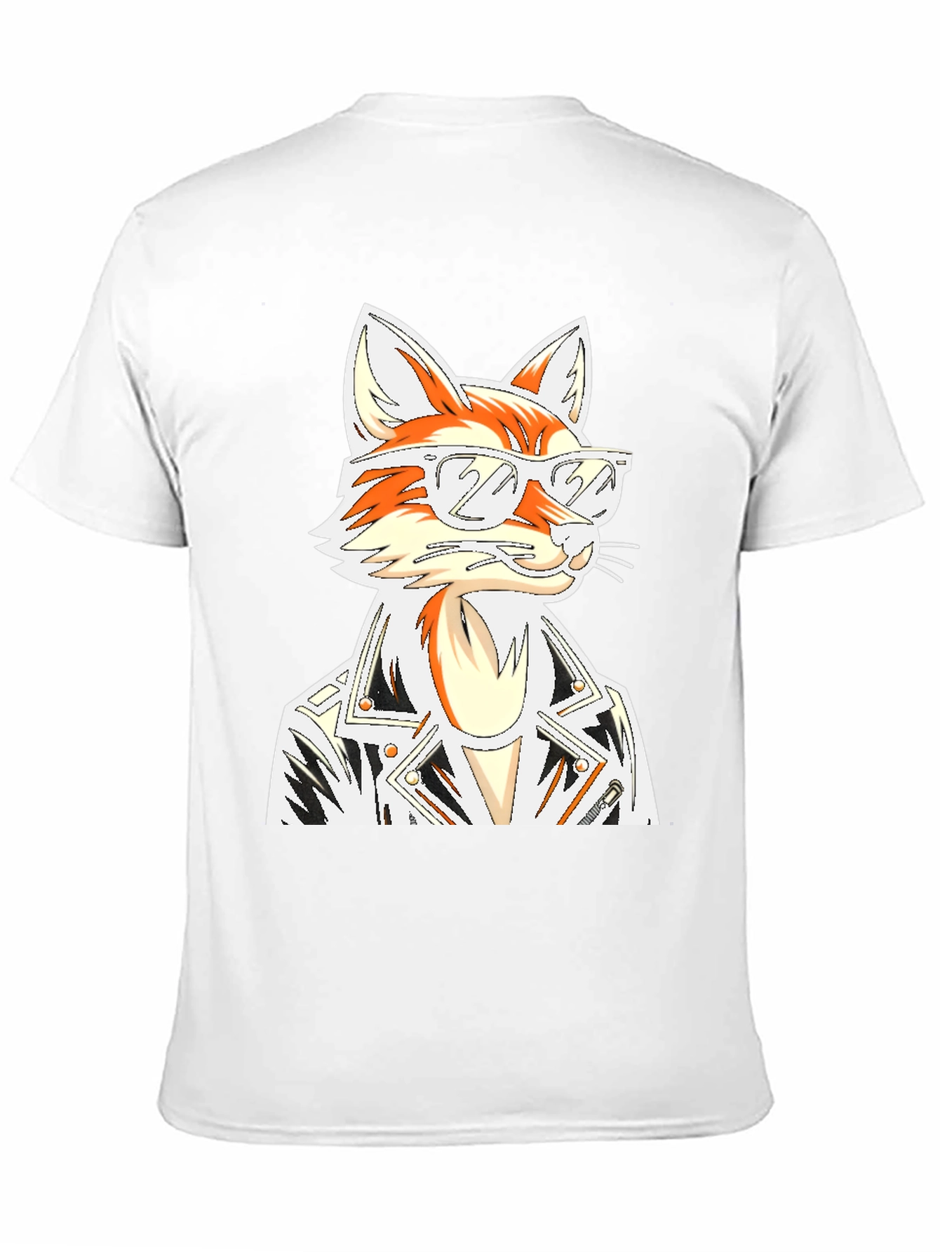 Cool Fox Graphic T-Shirt - Black