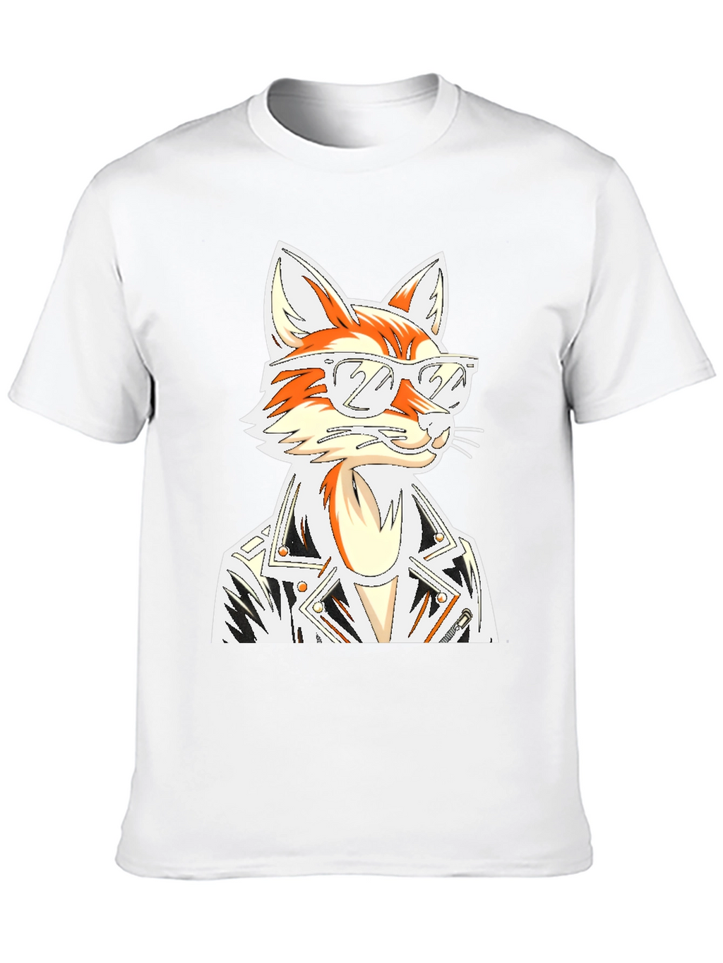 Cool Fox Graphic T-Shirt - Black