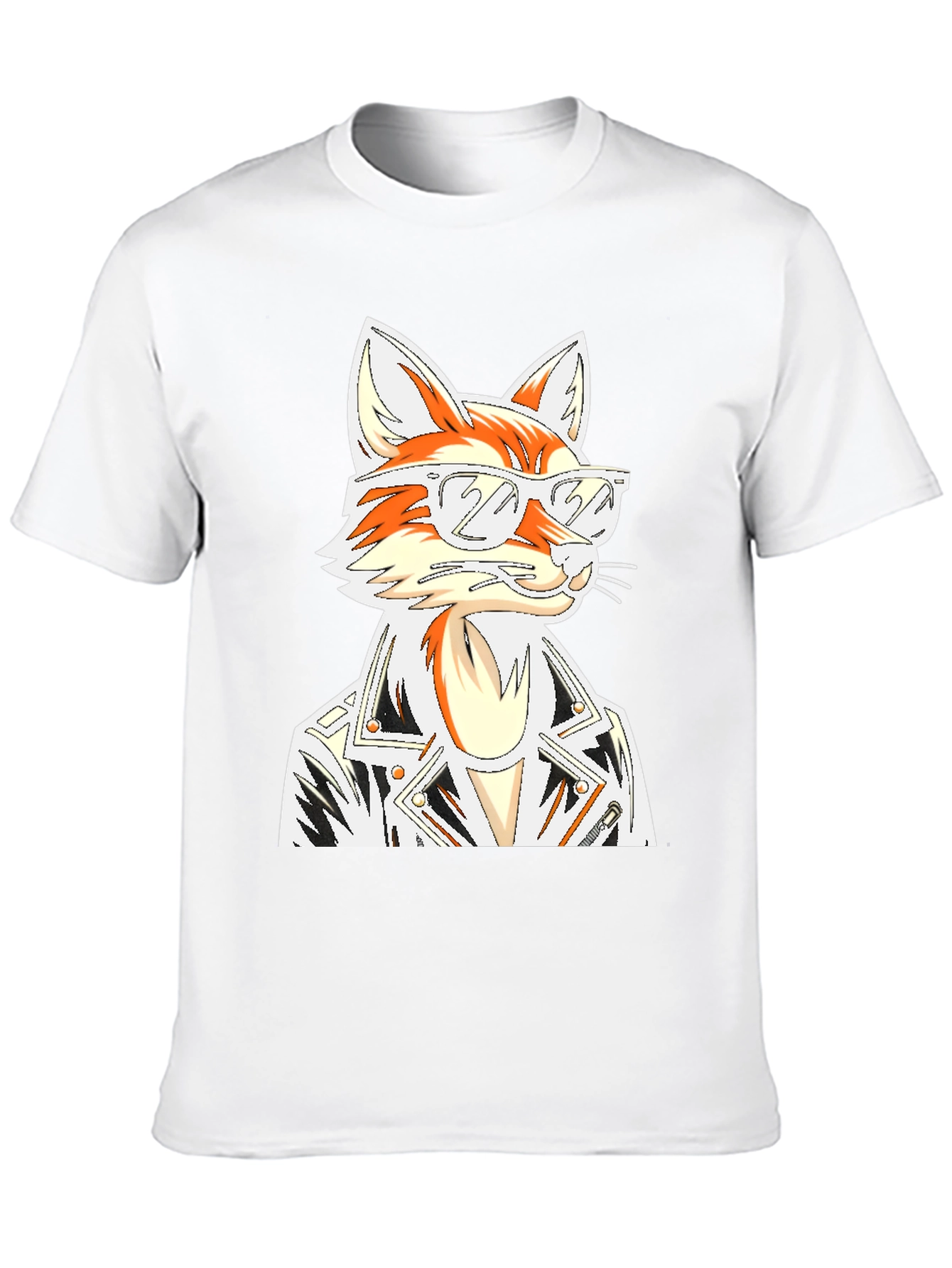Cool Fox Graphic T-Shirt - Black
