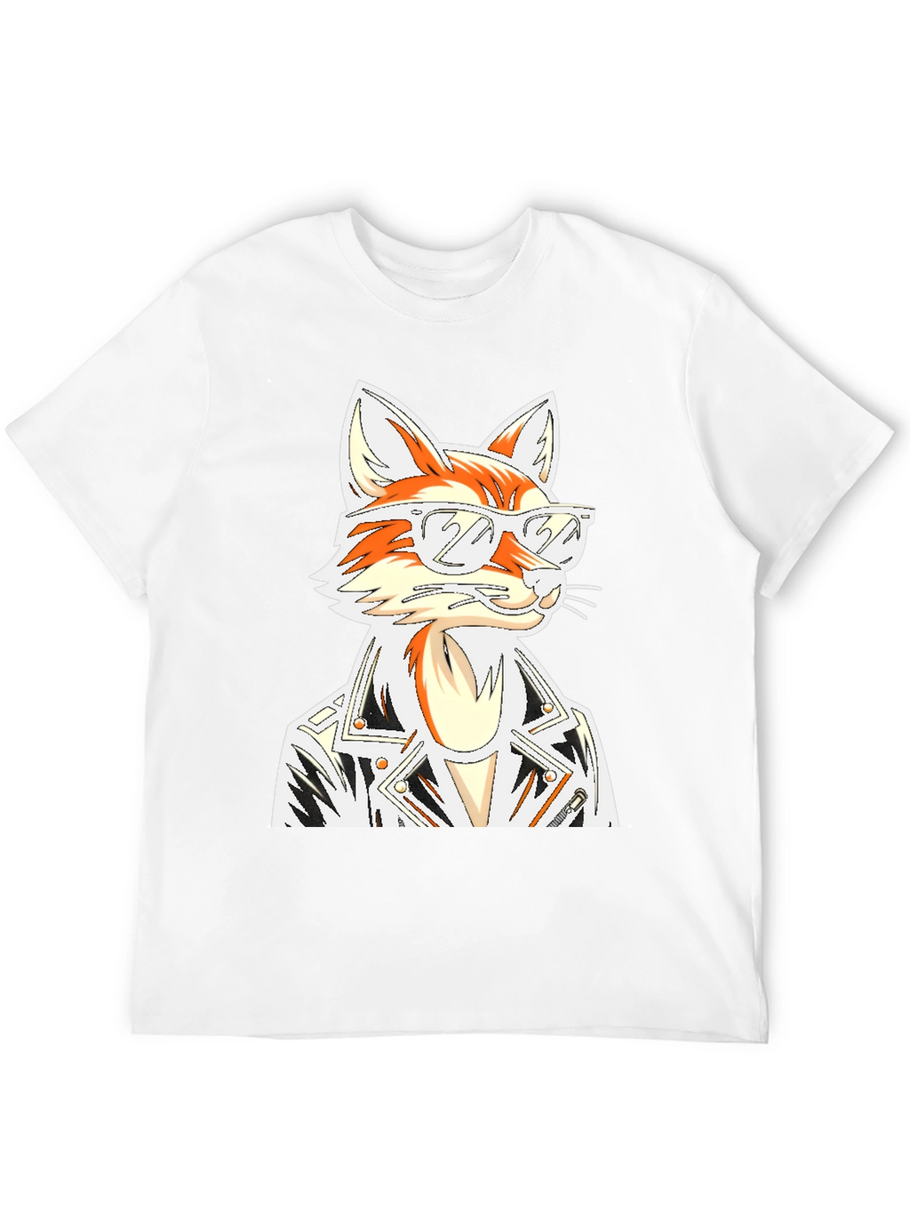 Cool Fox Graphic T-Shirt - Black