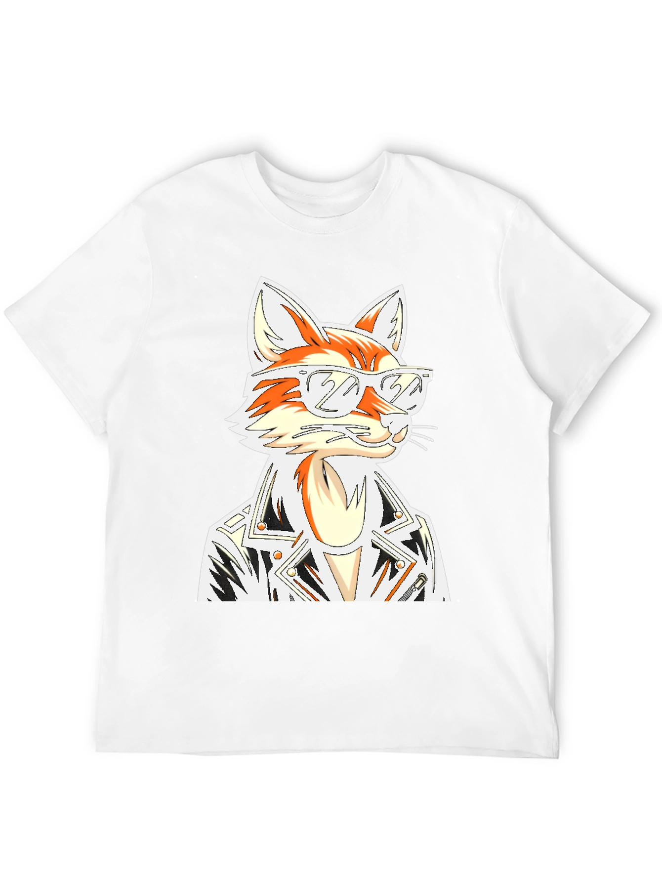 Cool Fox Graphic T-Shirt - Black