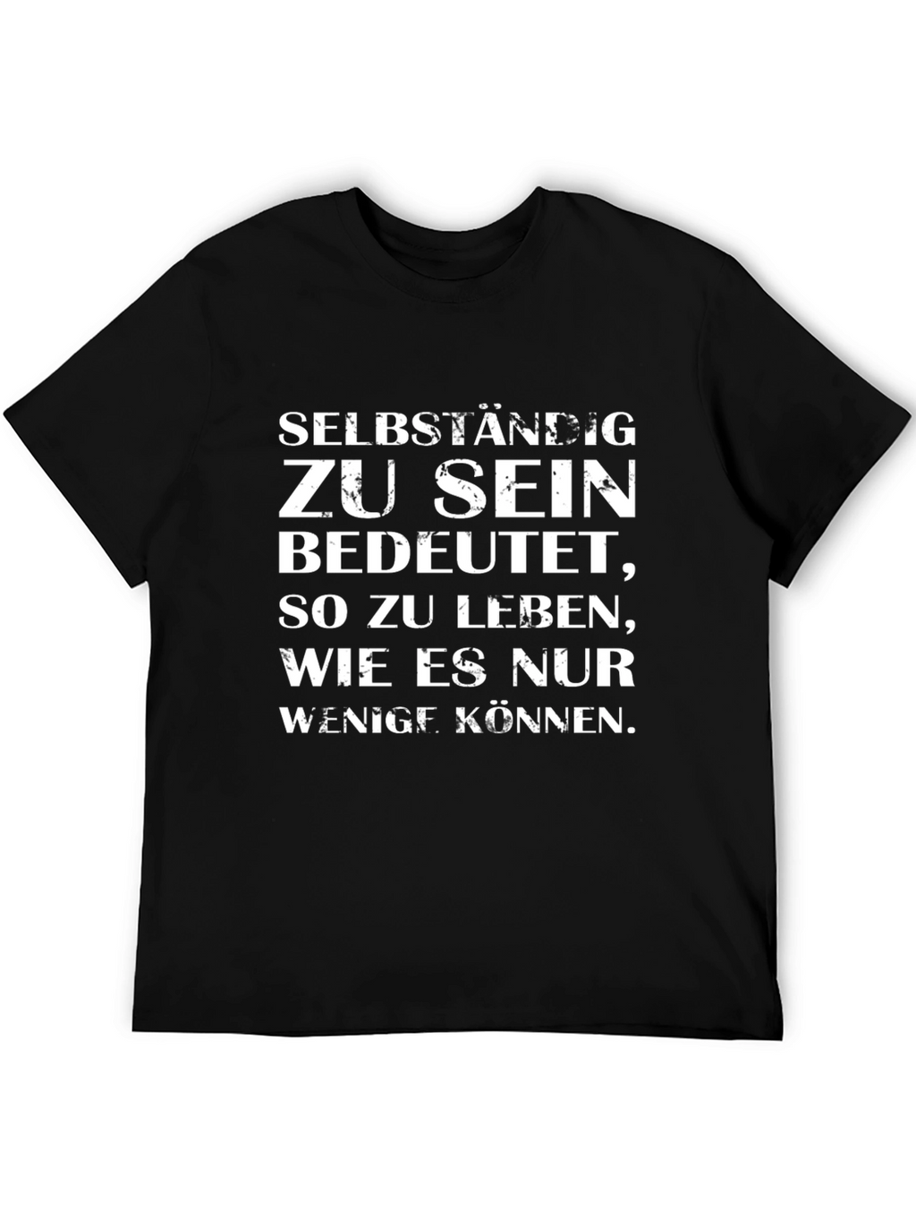Self-Employed T-Shirt - Black Cotton Blend Tee