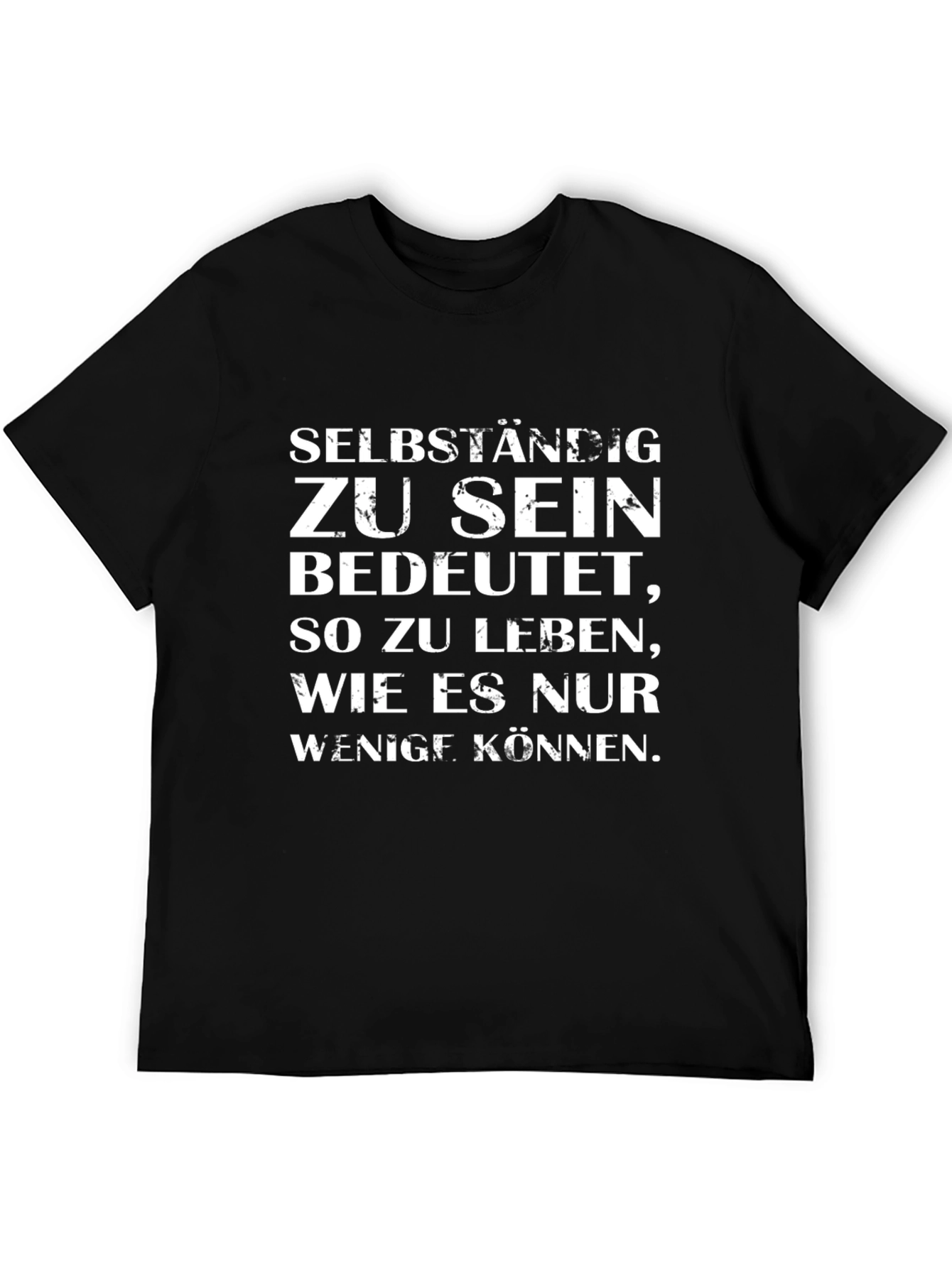 Self-Employed T-Shirt - Black Cotton Blend Tee