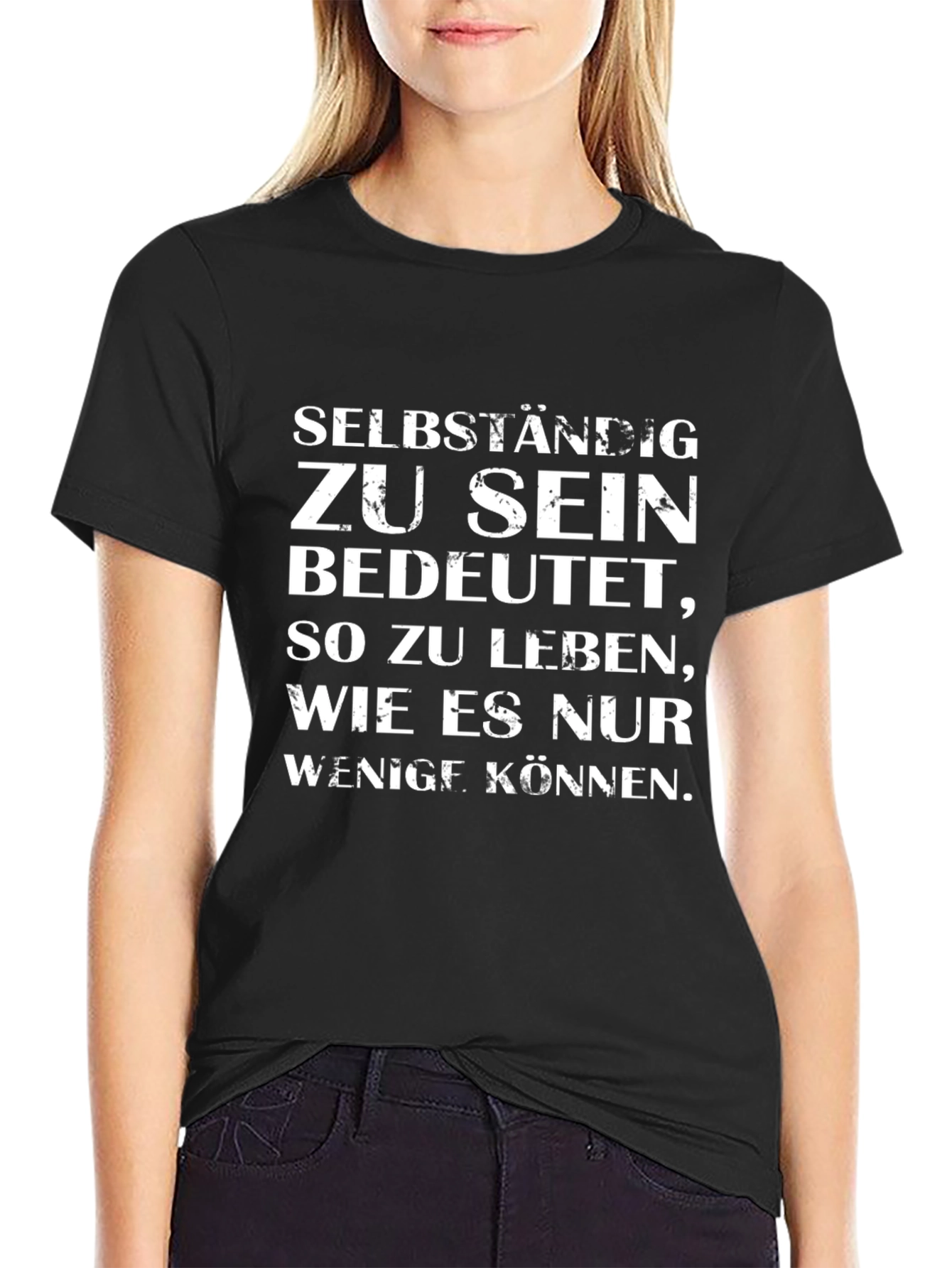 Self-Employed T-Shirt - Black Cotton Blend Tee