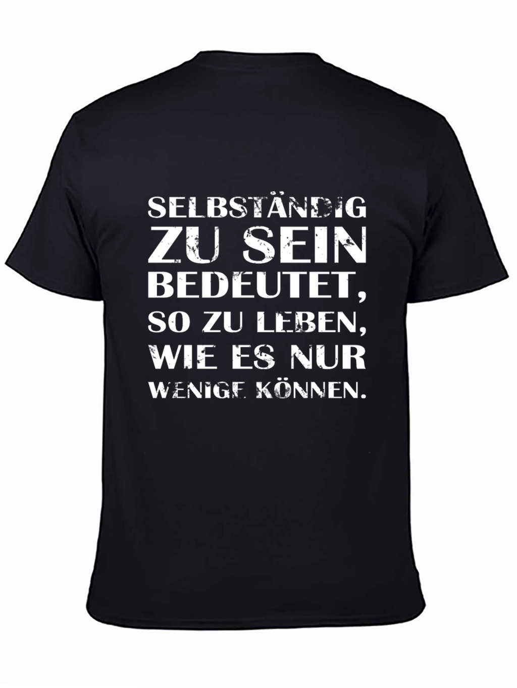 Self-Employed T-Shirt - Black Cotton Blend Tee