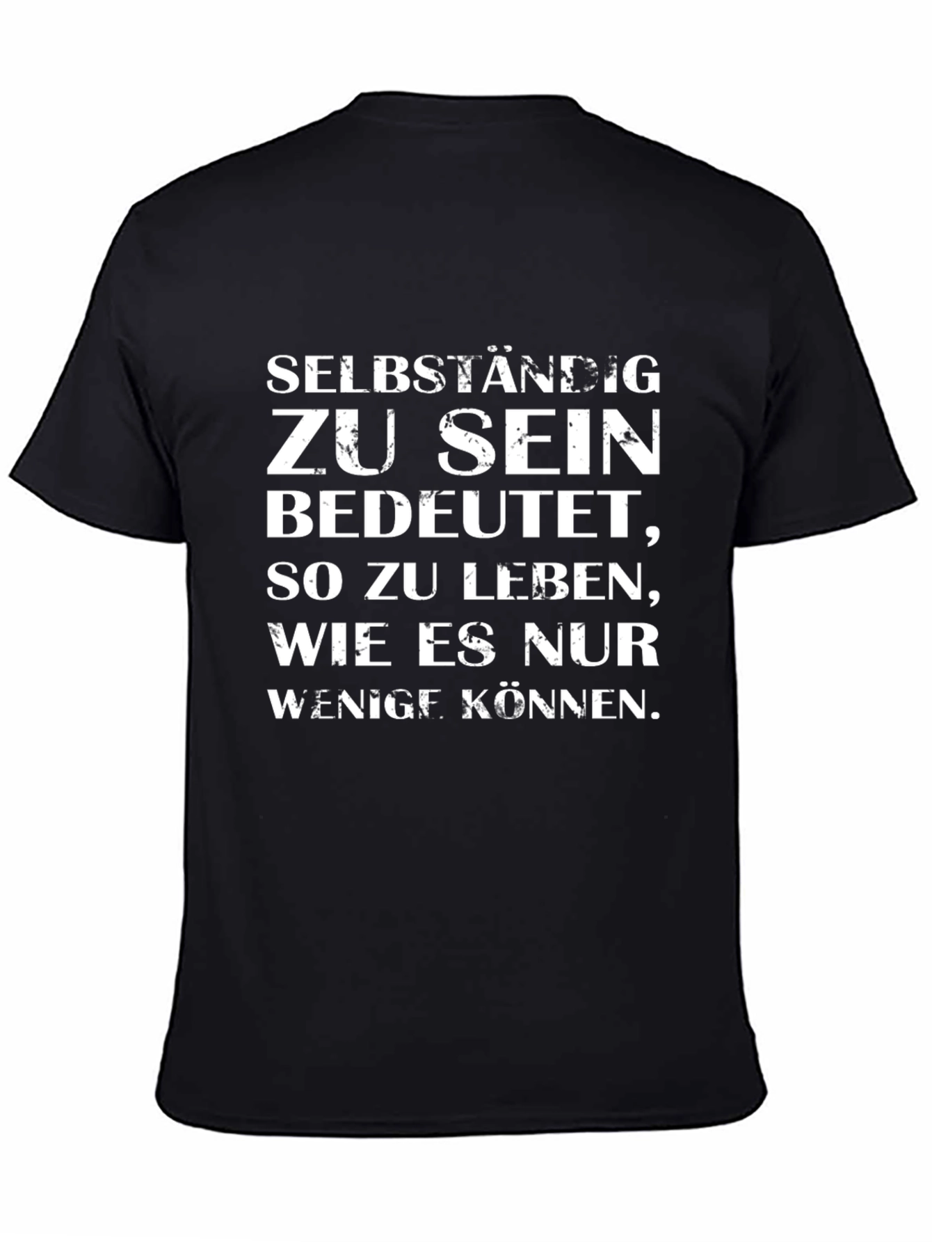 Self-Employed T-Shirt - Black Cotton Blend Tee