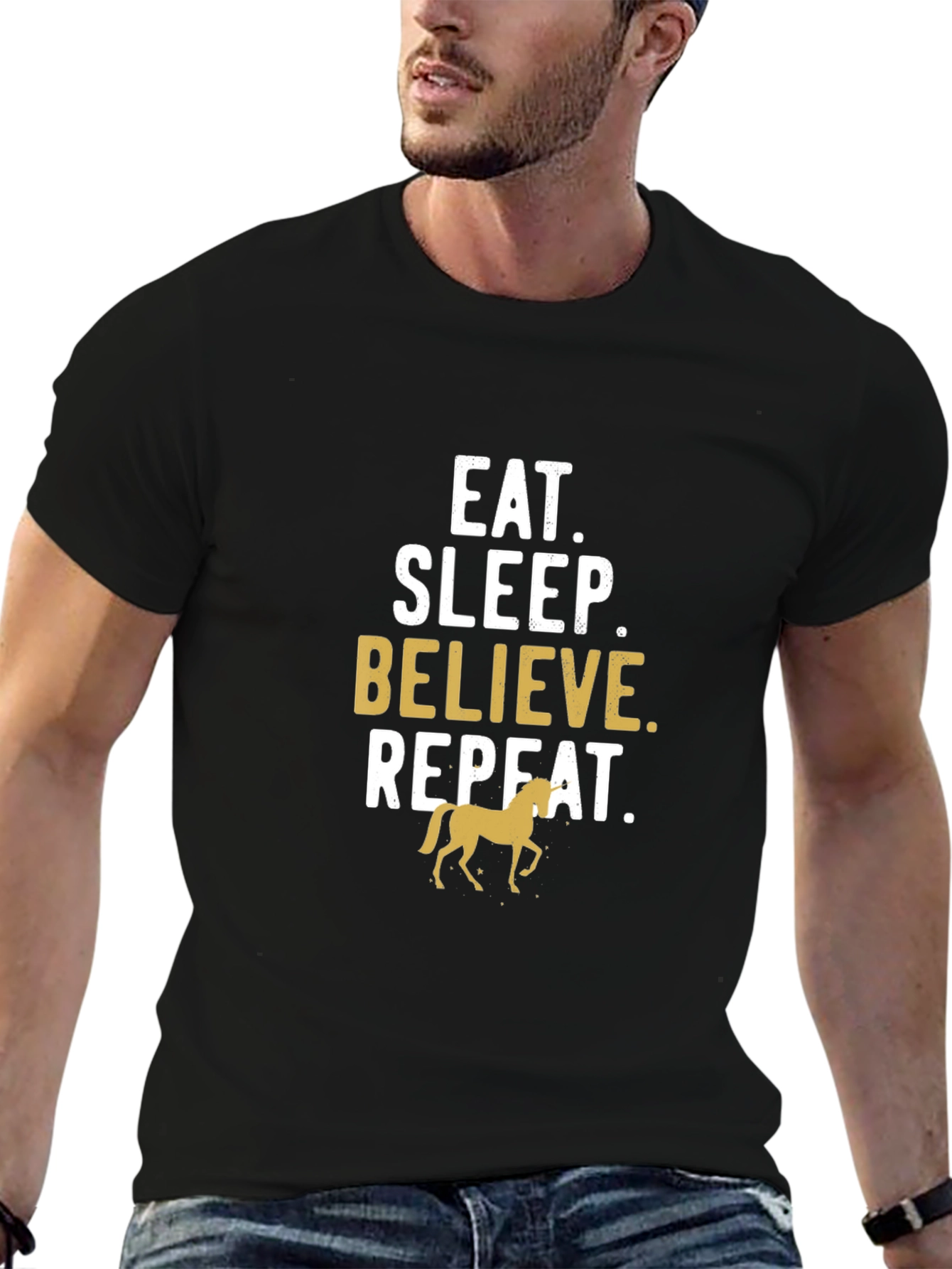 Eat Sleep Believe Horse T-Shirt