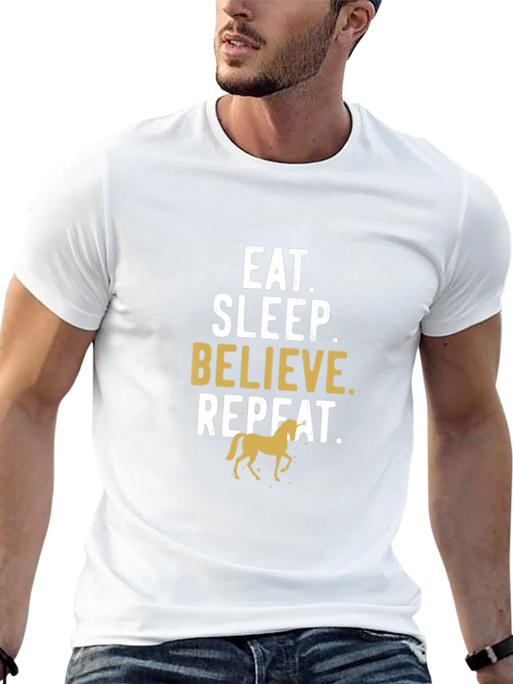 Eat Sleep Believe Horse T-Shirt