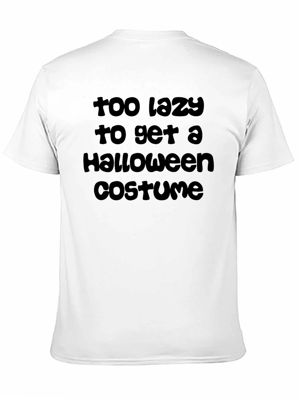 Lazy Halloween Costume T-Shirt - Funny Graphic Tee