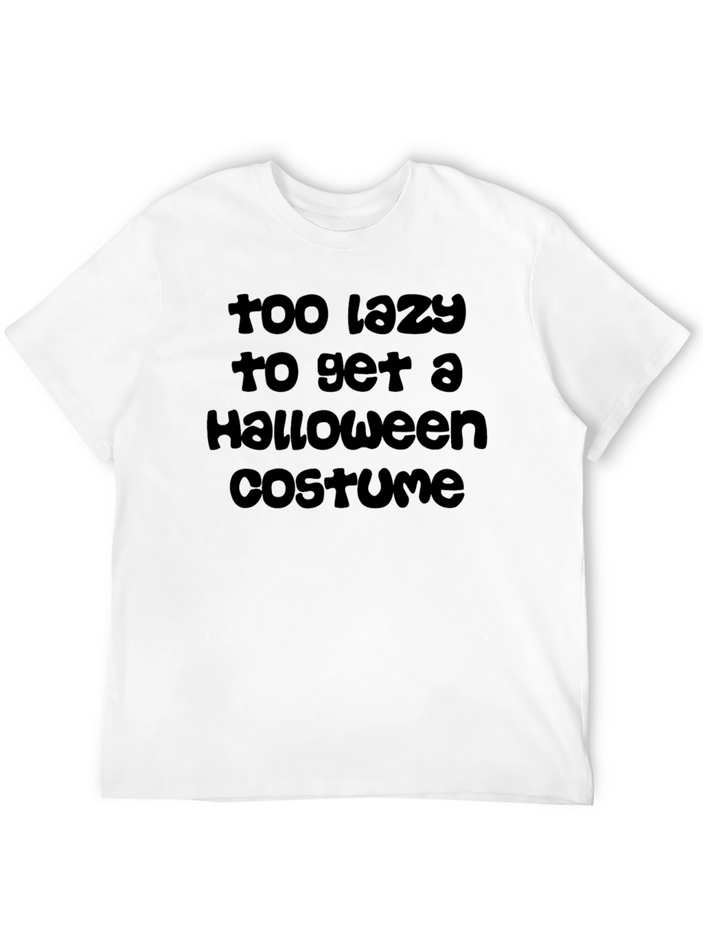 Lazy Halloween Costume T-Shirt - Funny Graphic Tee