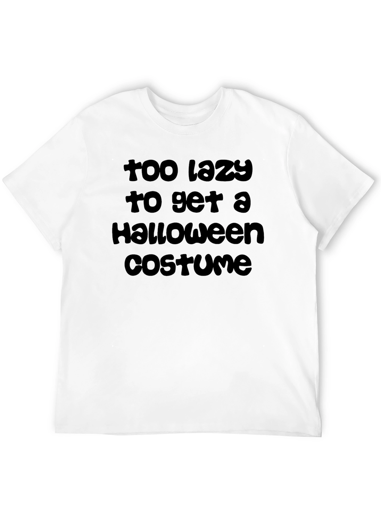 Lazy Halloween Costume T-Shirt - Funny Graphic Tee