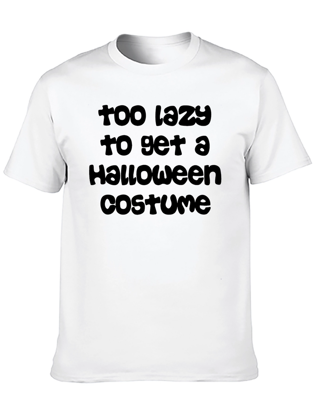 Lazy Halloween Costume T-Shirt - Funny Graphic Tee