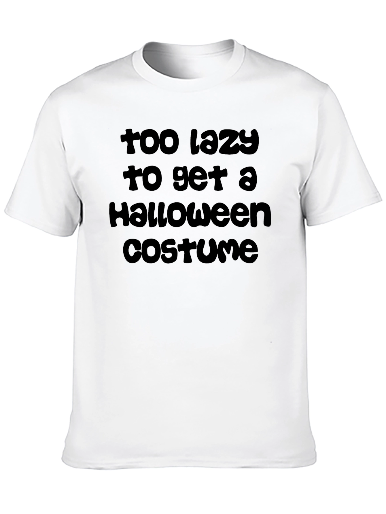 Lazy Halloween Costume T-Shirt - Funny Graphic Tee