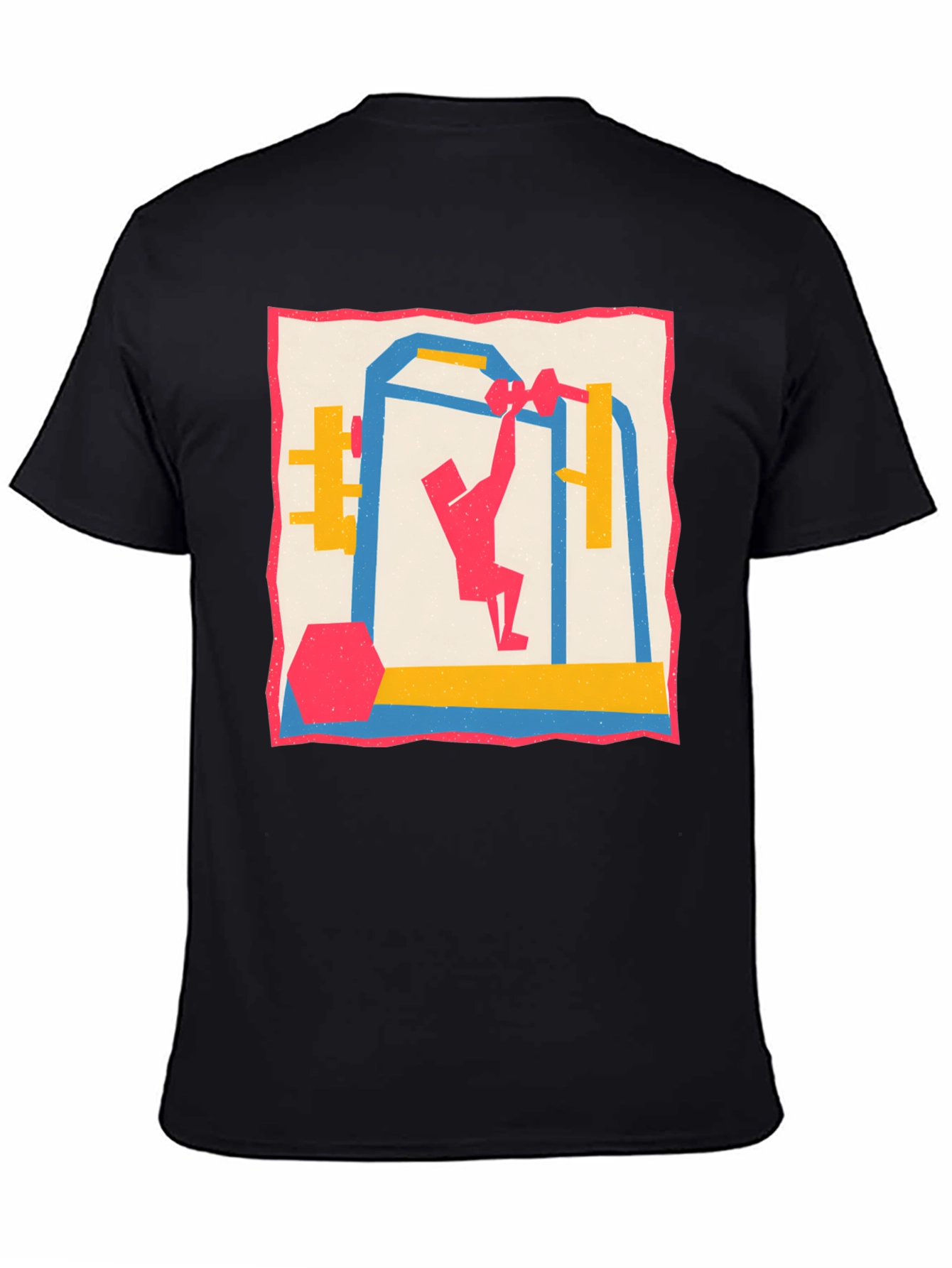 Graphic Tee: Gym Workout Design - Mens Casual T-Shirt