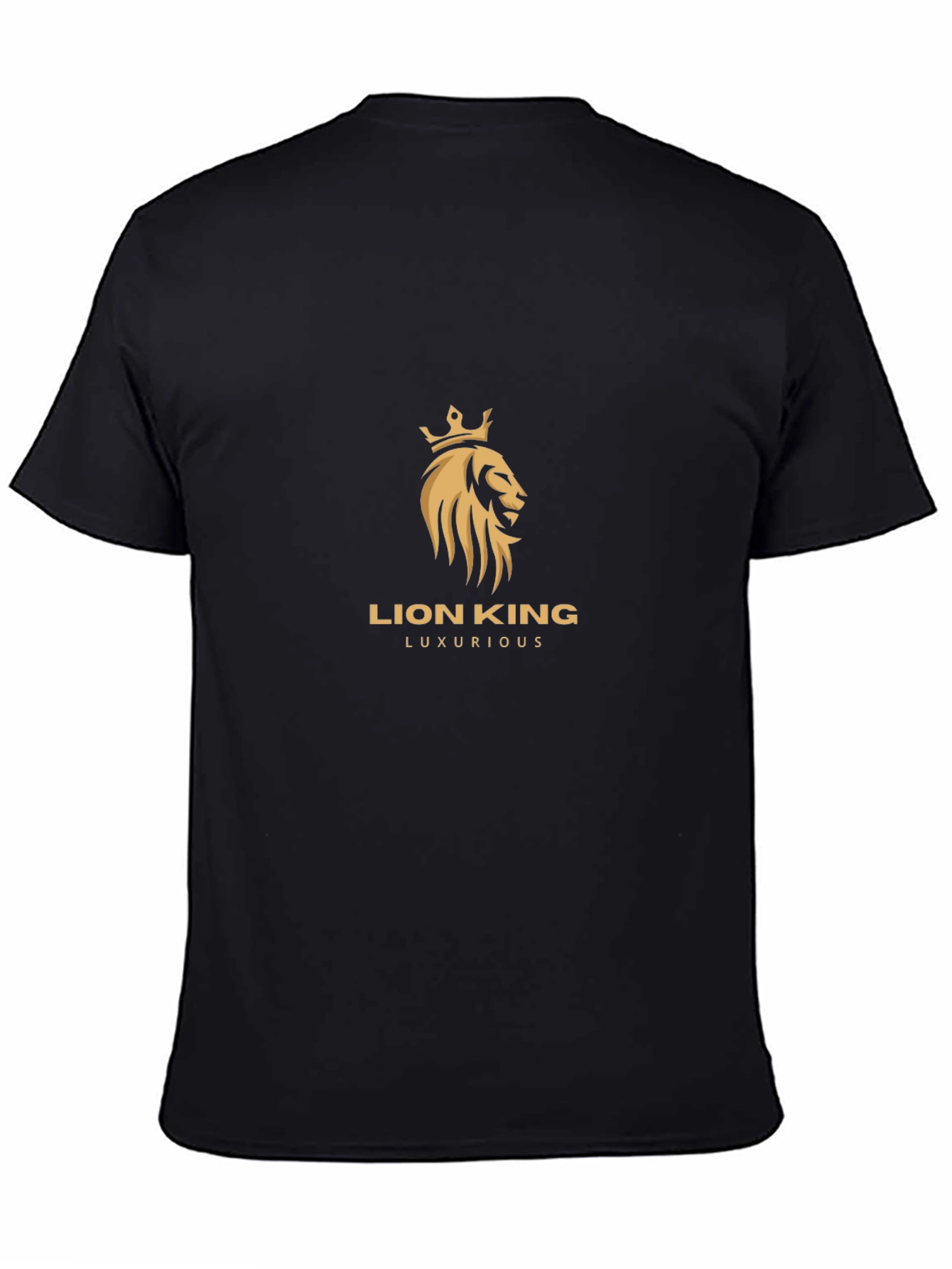 Lion King Luxurious Black T-Shirt