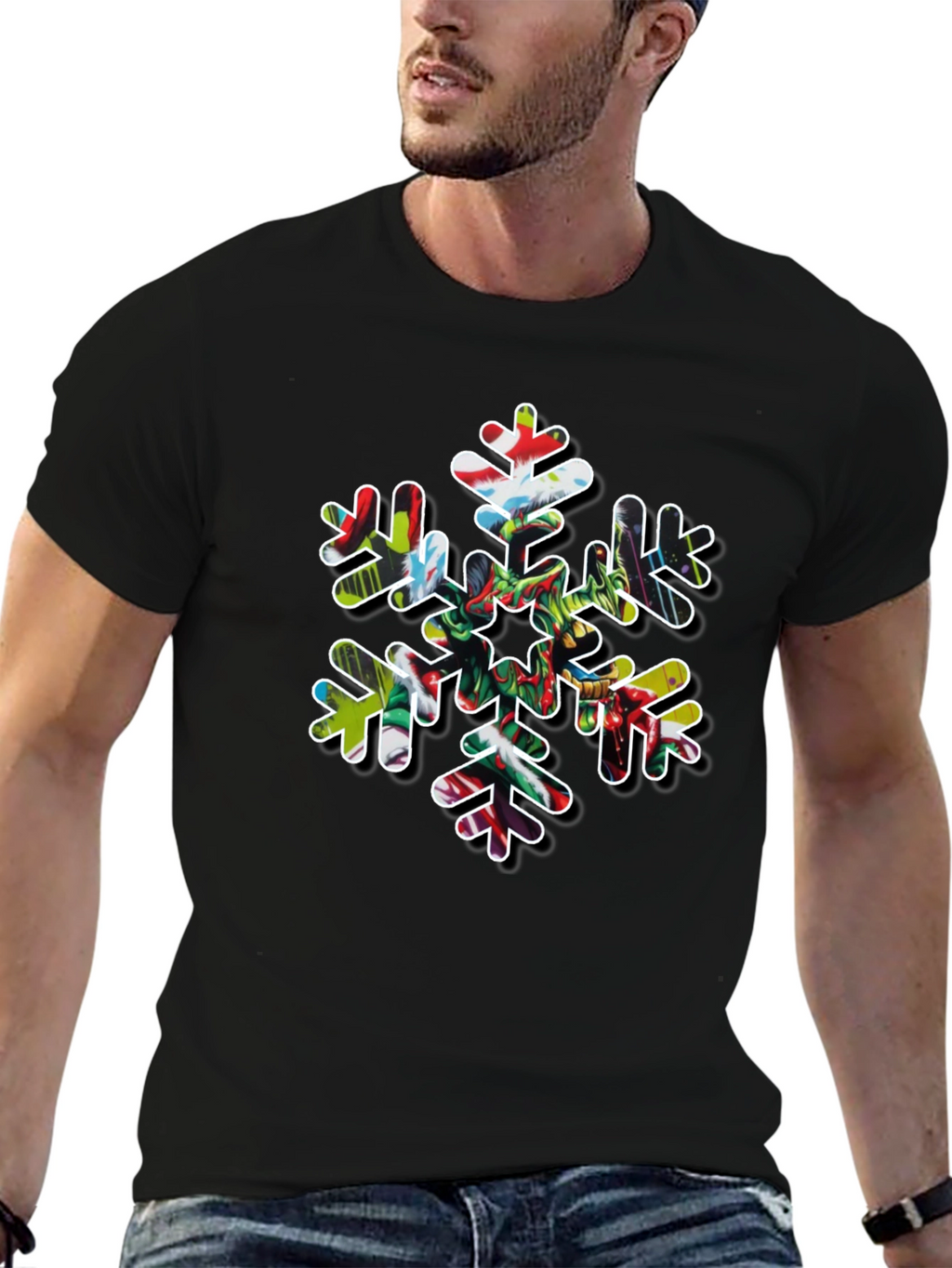 Festive Snowflake Graphic Tee