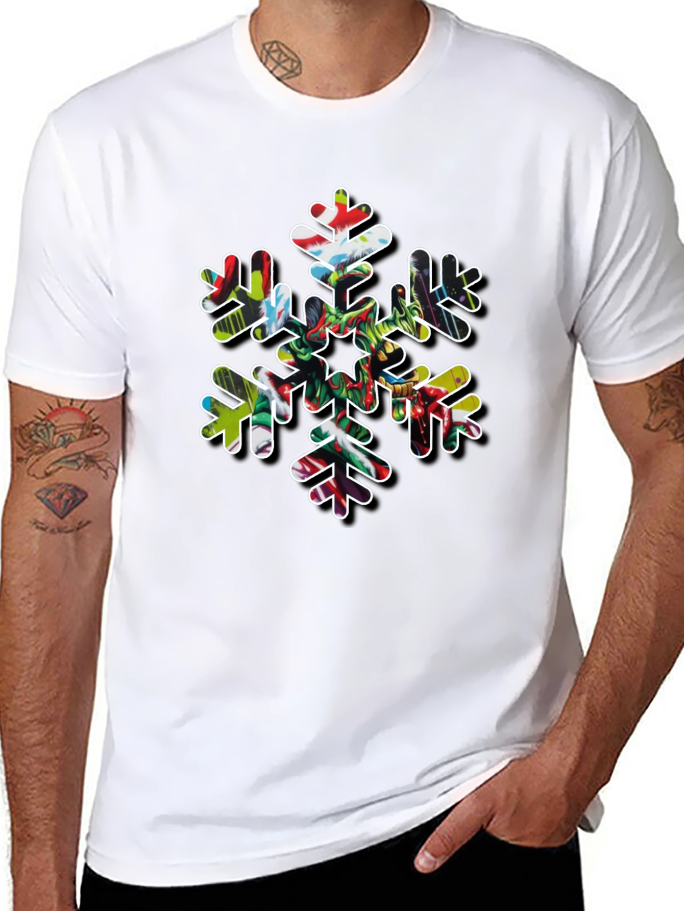 Festive Snowflake Graphic Tee