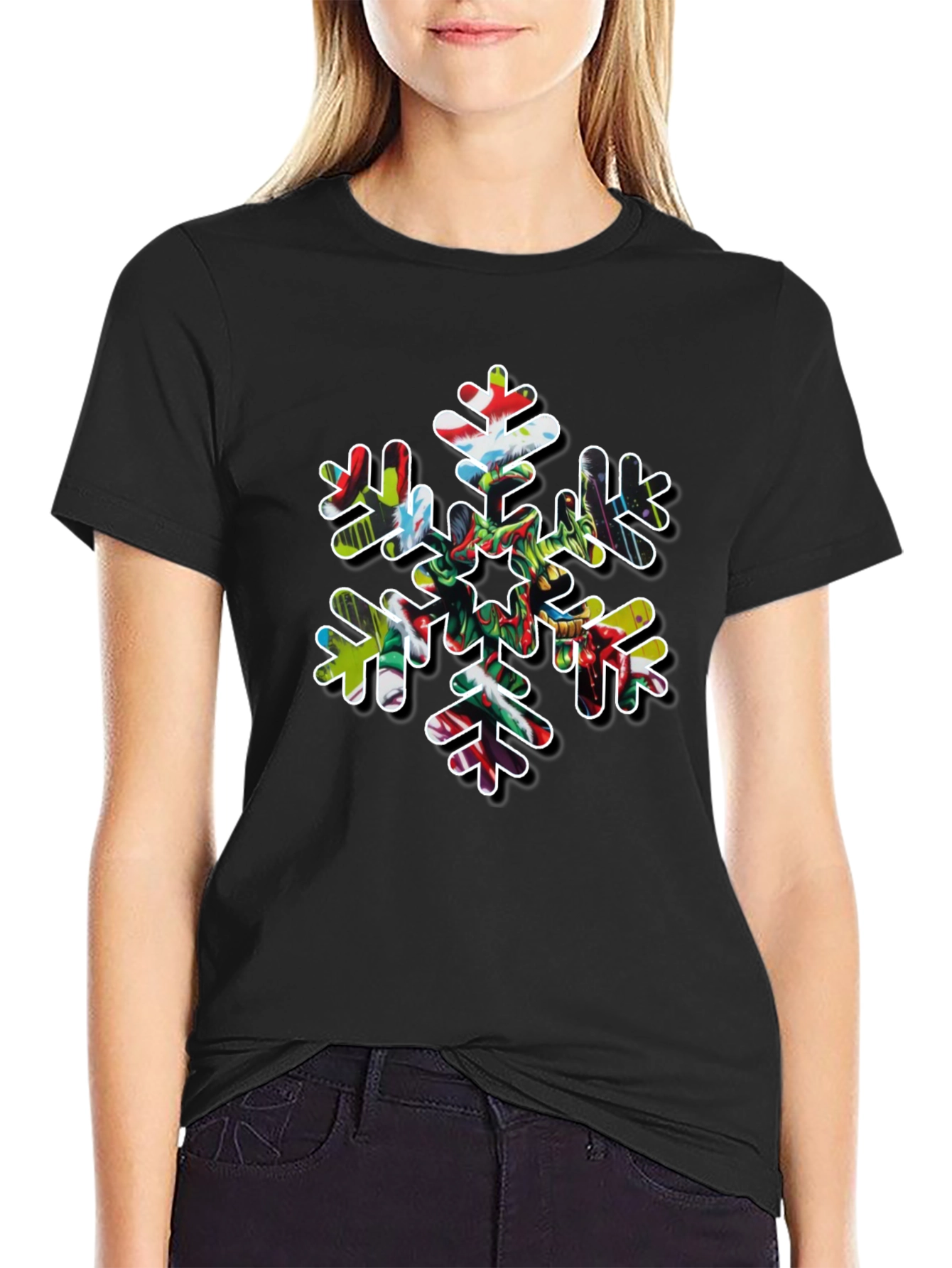Festive Snowflake Graphic Tee