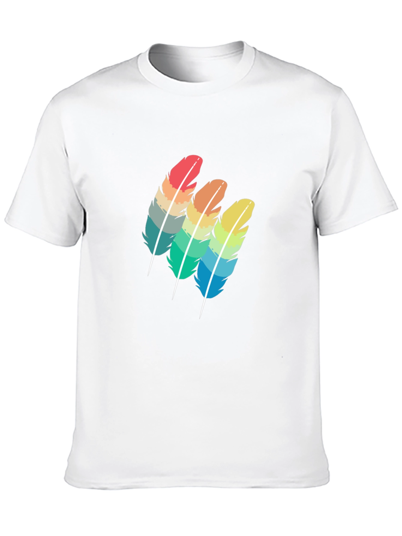 Rainbow Feather Graphic Tee