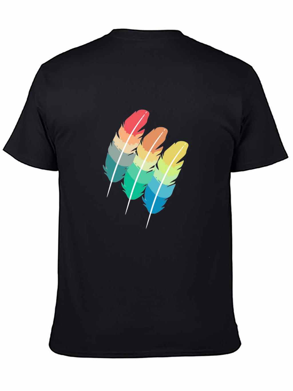 Rainbow Feather Graphic Tee