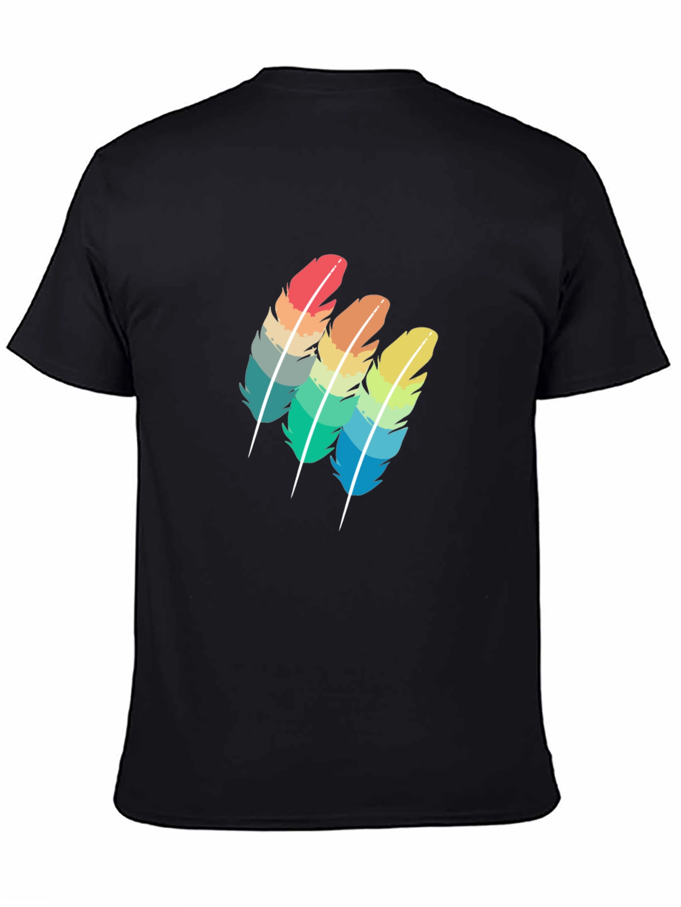 Rainbow Feather Graphic Tee